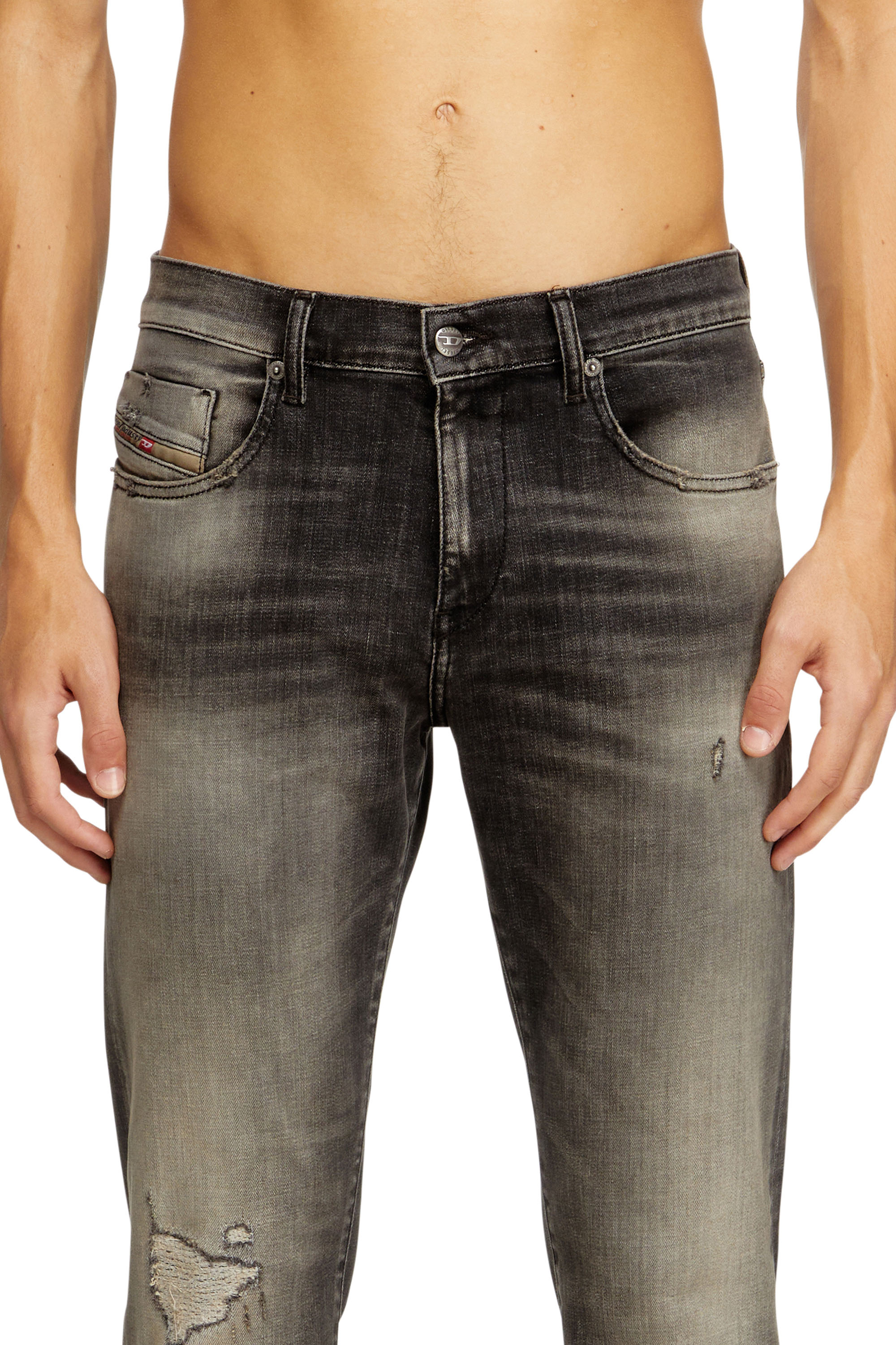 Diesel - Man's Slim Jeans 2019 D-Strukt 09N59, Grey - 4
