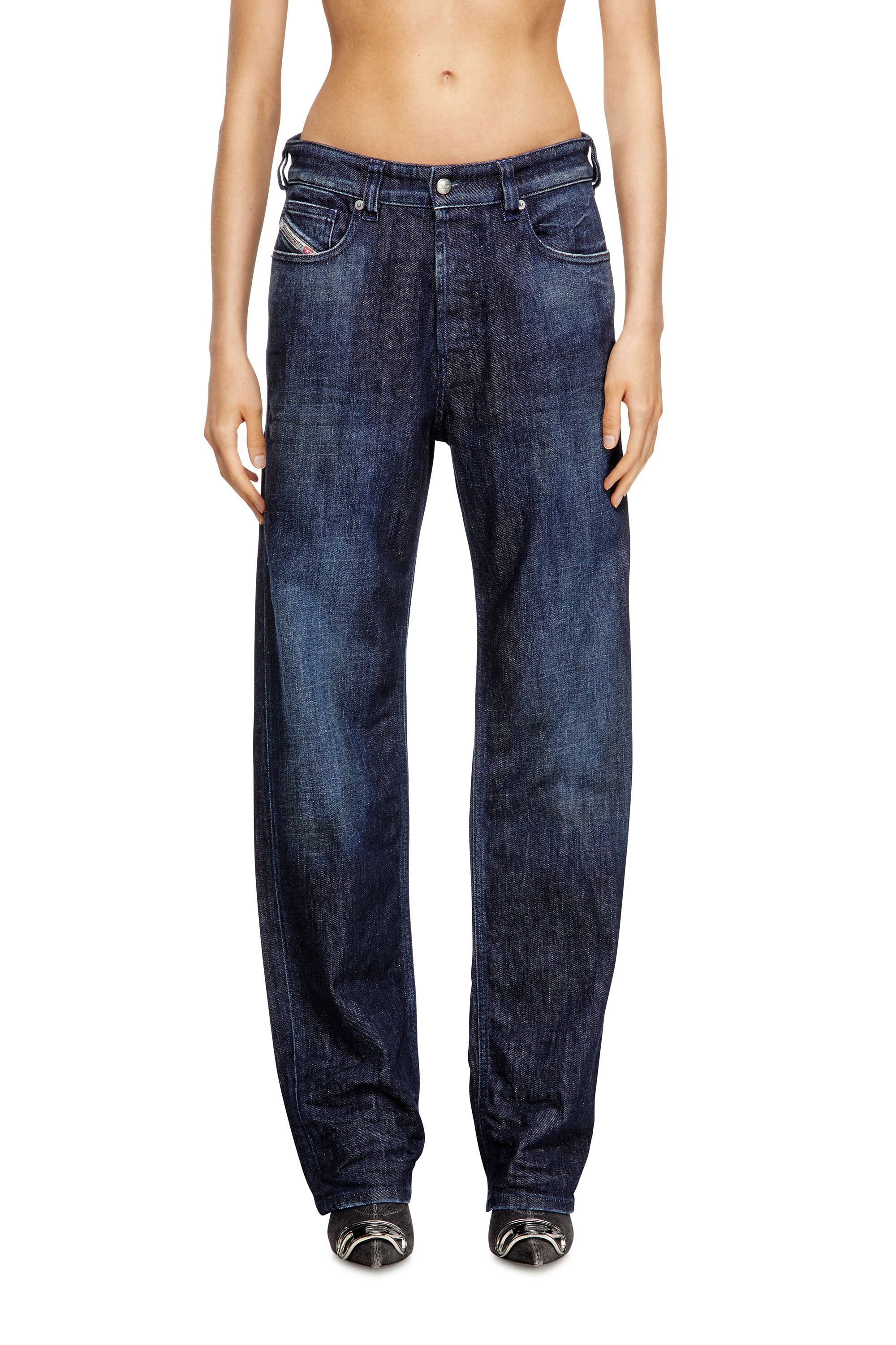 Regular Jeans 1988 D-Ark 09M19, Dark Blue Diesel - Woman's Regular Jeans 1988 D-Ark 09M19, Dark Blue - 3