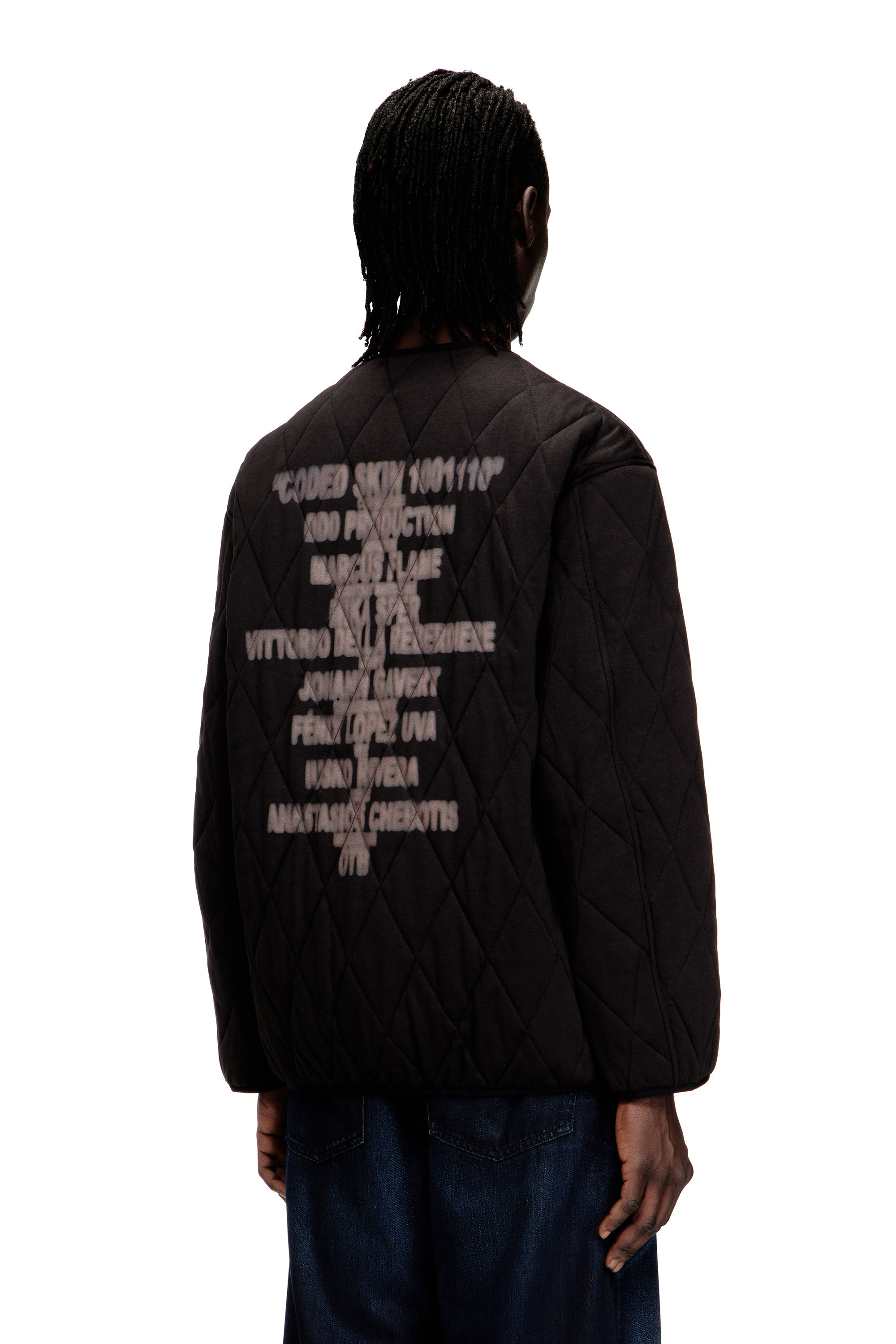 Diesel - S-BOYS, Man's Quilted liner-style jacket in Brown - 4