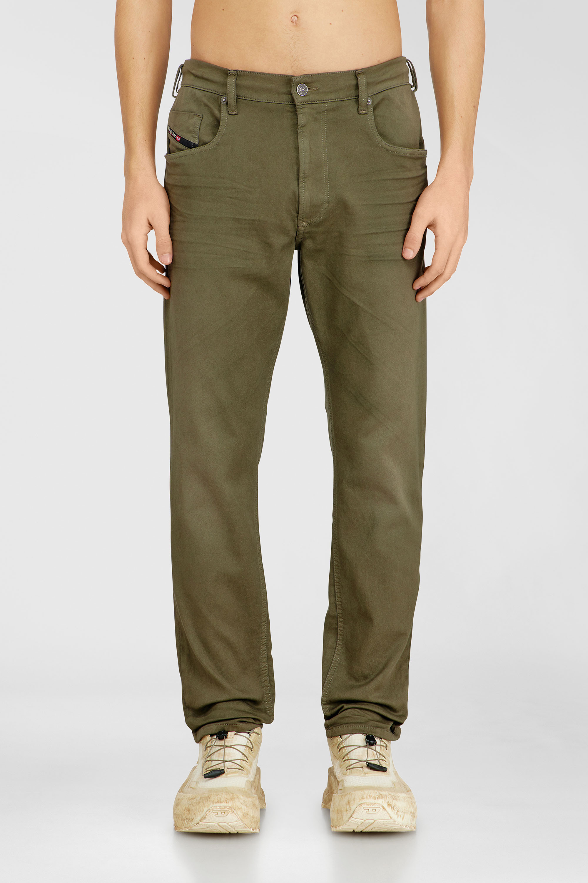 Diesel - Man's Regular 2032 D-Krooley-BW Joggjeans&reg; 0670M, Military Green - 1