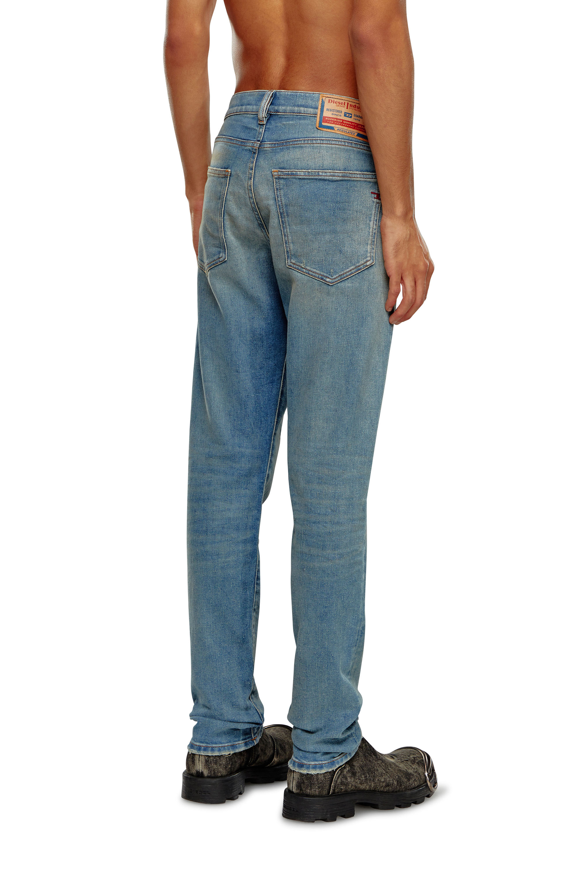 Diesel - Man Slim Jeans 2019 D-Strukt 09H50, Medium blue - Image 3