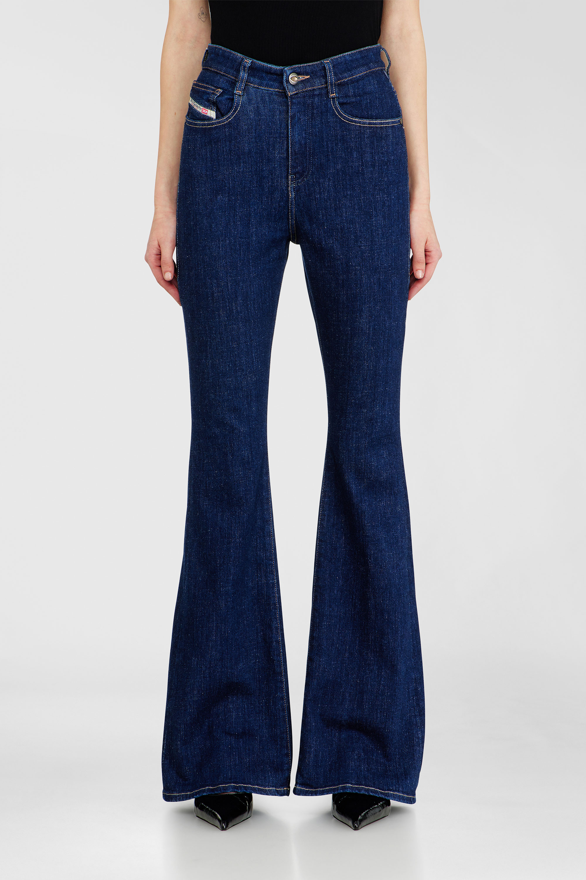 Diesel - Woman's Bootcut Jeans 1973 D-Partt 09Q03, Dark Blue - 4