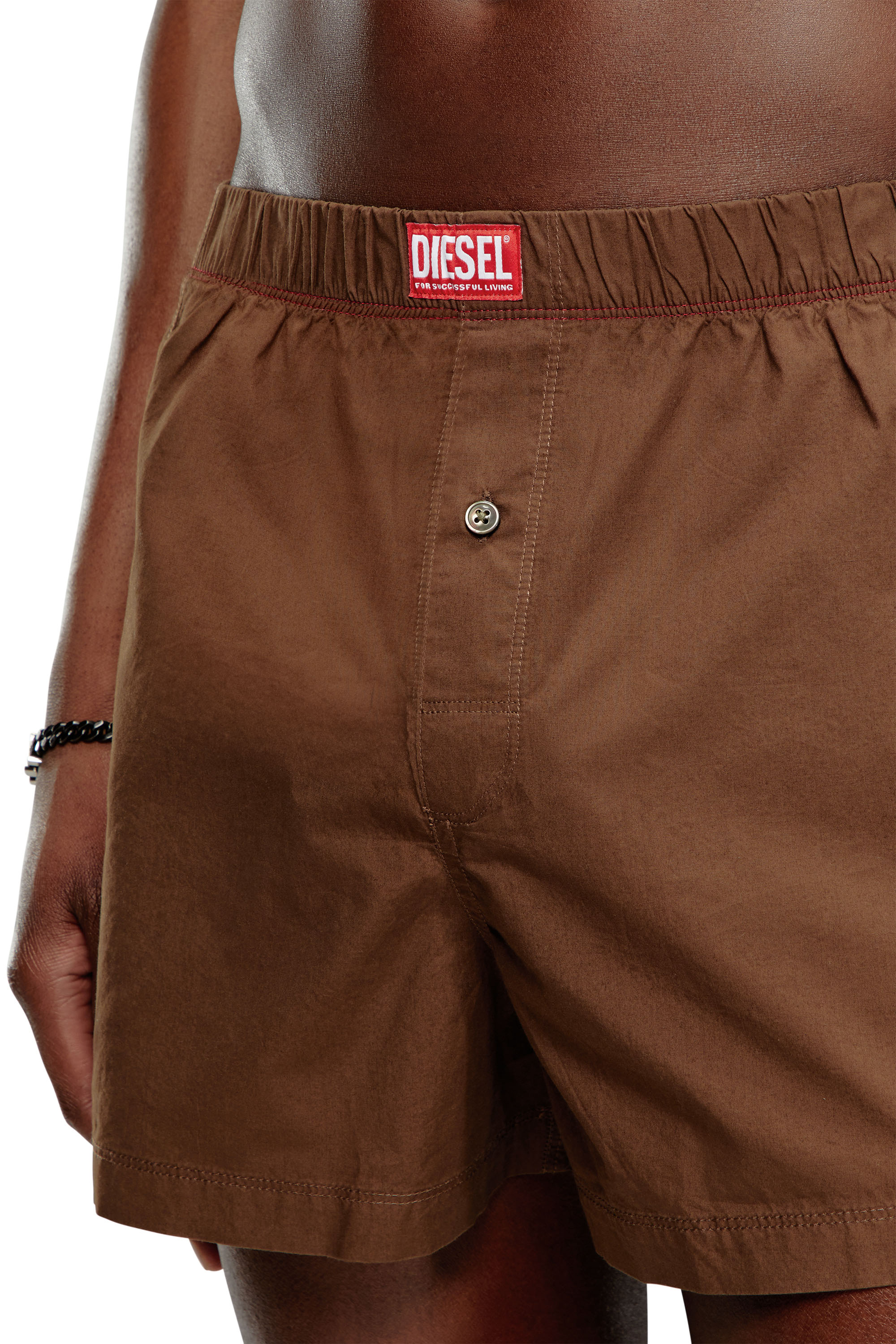 Diesel - UUBX-STARK, Unisex Nude cotton boxers in Brown - Image 4