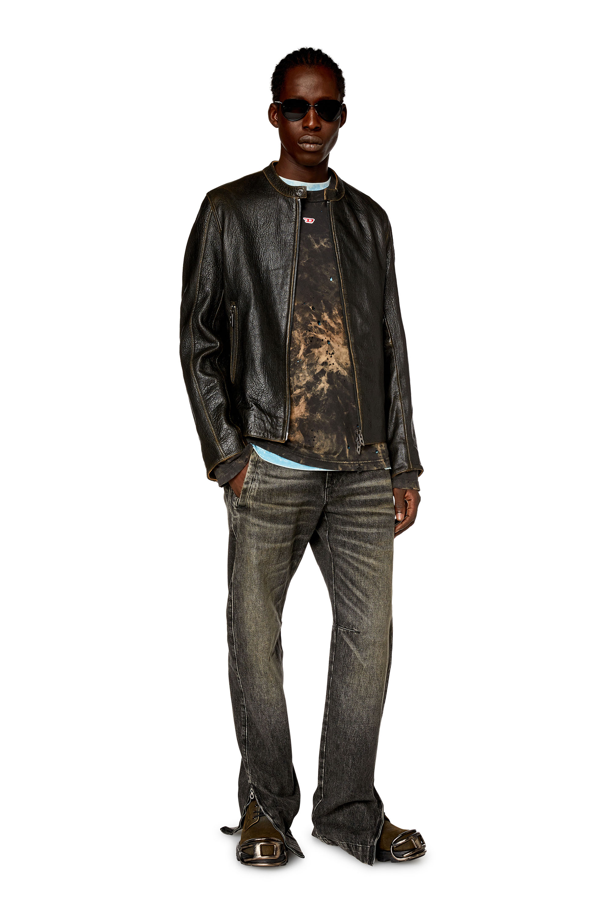 Diesel - Man Straight Jeans D-Gene 0GHAA, Black/Dark grey - Image 1