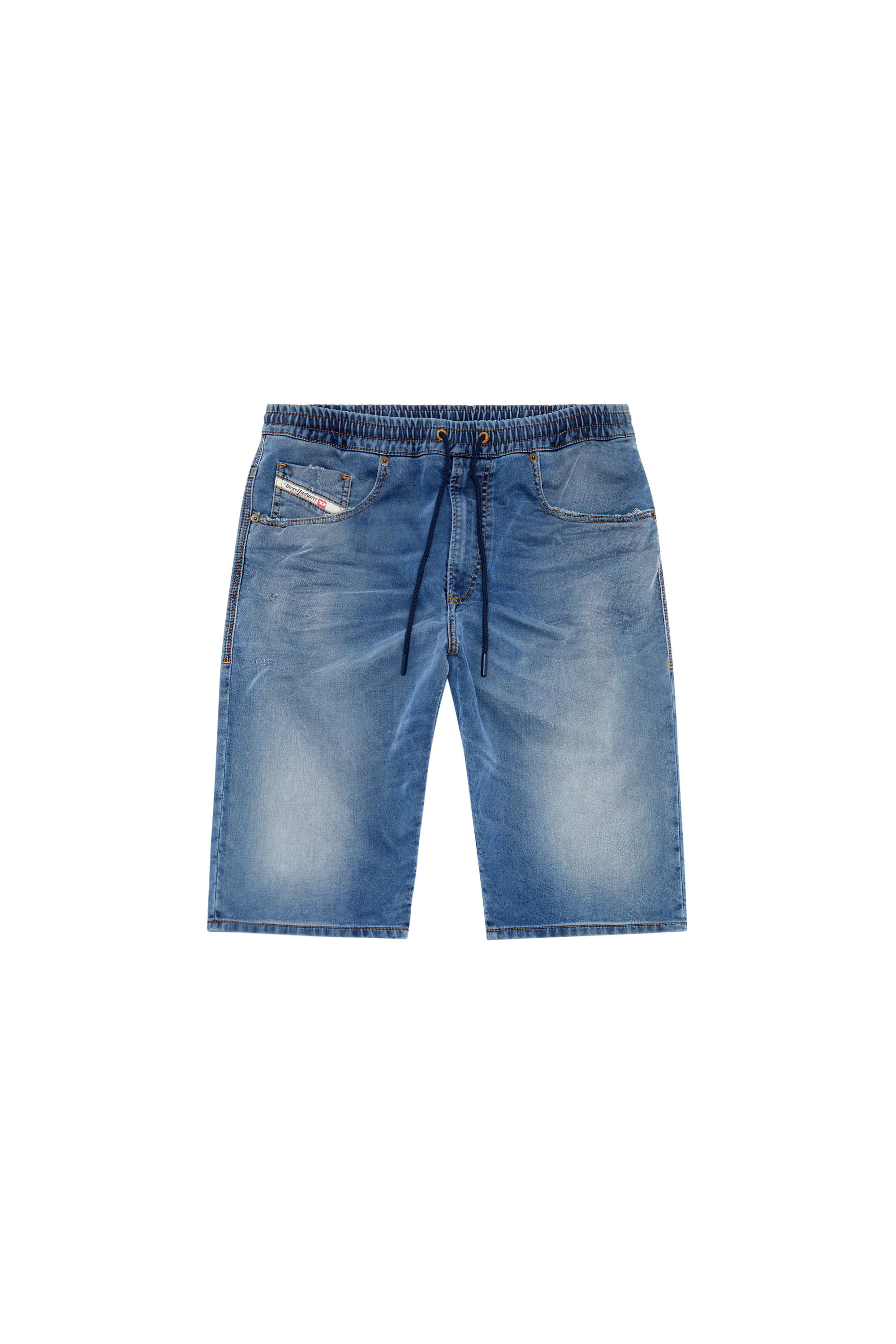 Diesel - 2033 D-KROOLEY-SHORT JOGG, Man Chino shorts in JoggJeans in Blue - Image 3
