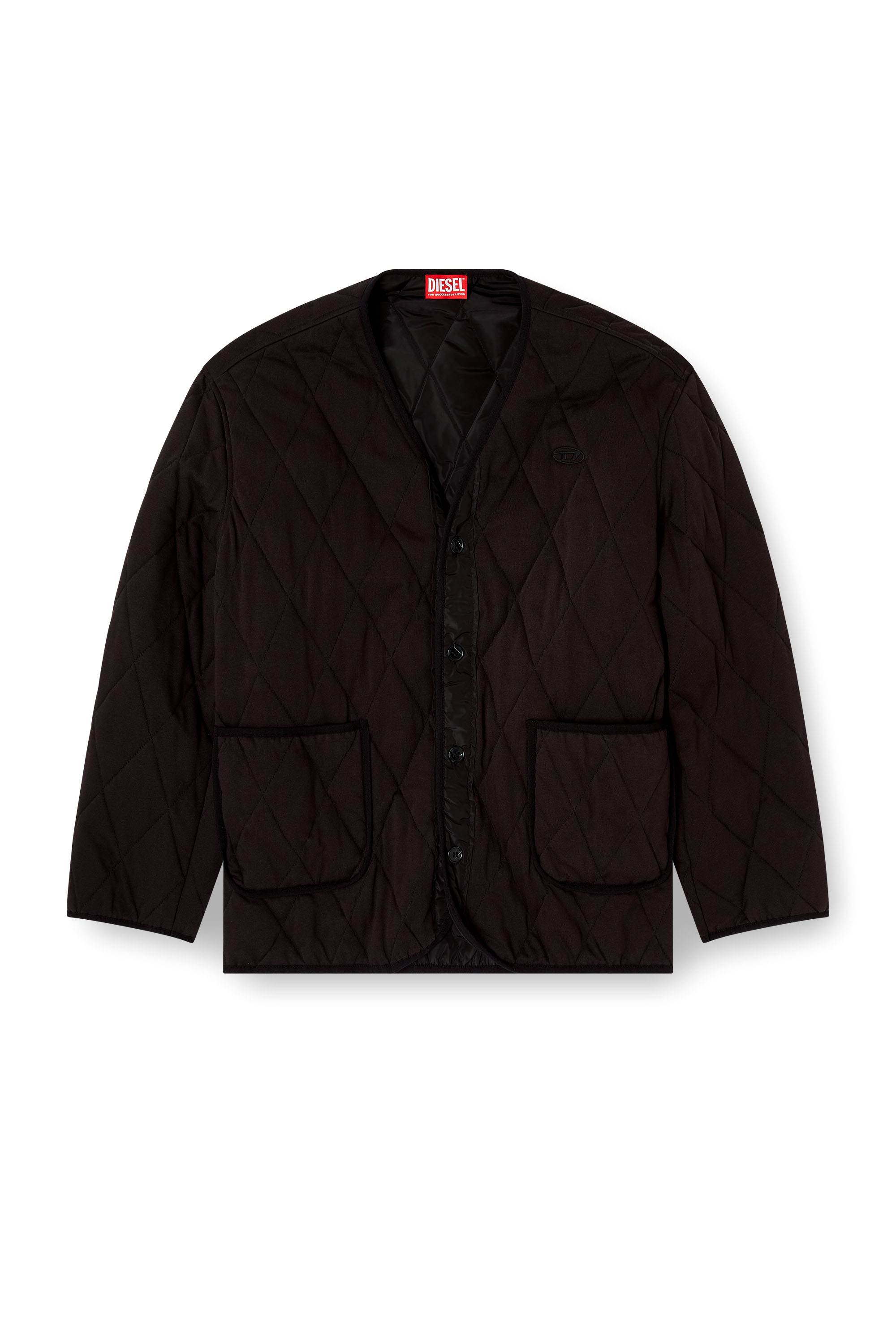 Diesel - S-BOYS, Man's Quilted liner-style jacket in Brown - 2