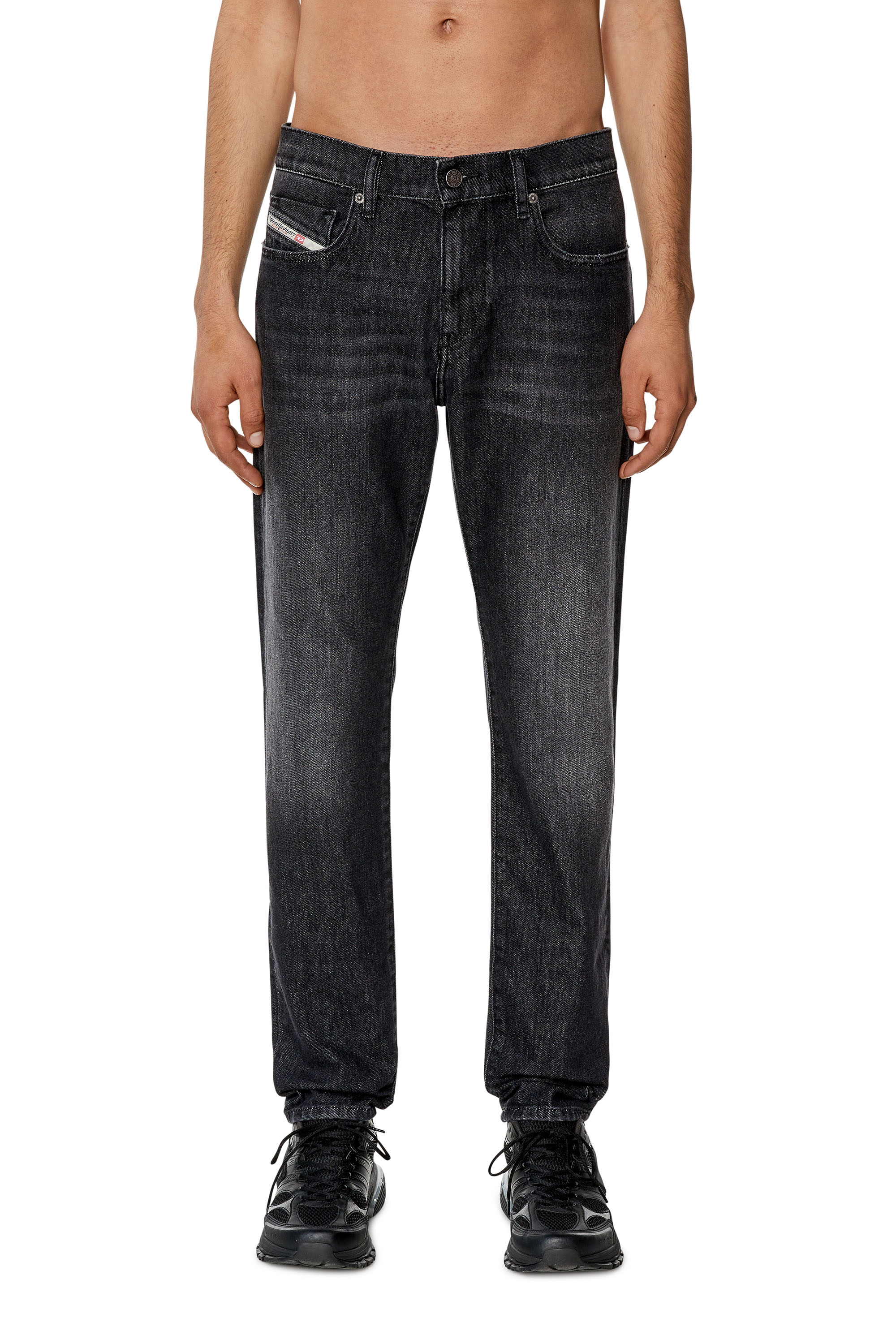 Diesel - Slim Jeans 2019 D-Strukt 09F75, Black/Dark grey - Image 1