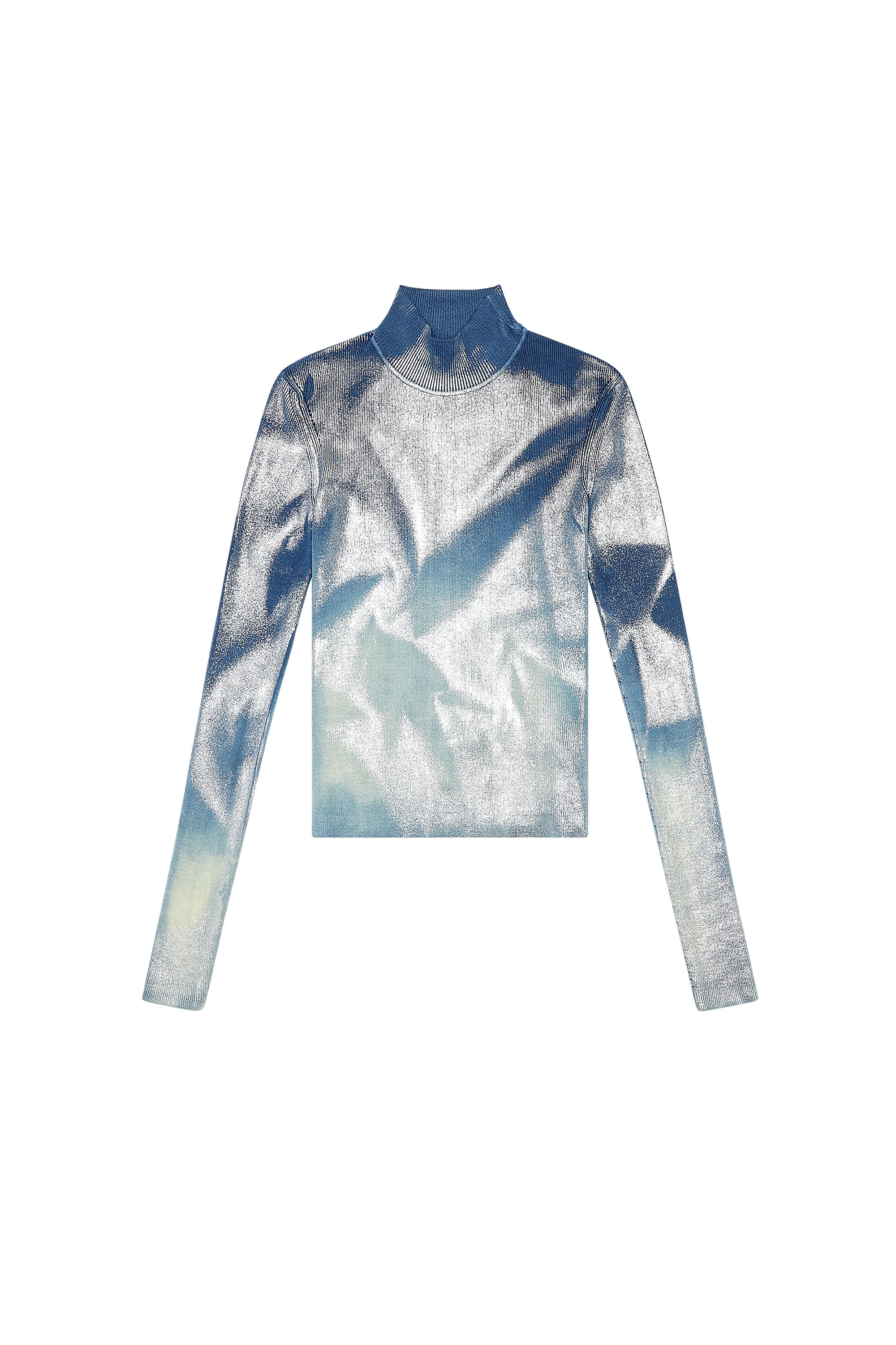 Diesel - M-ILEEN, Woman Knit top with metallic effects in Blue - Image 5