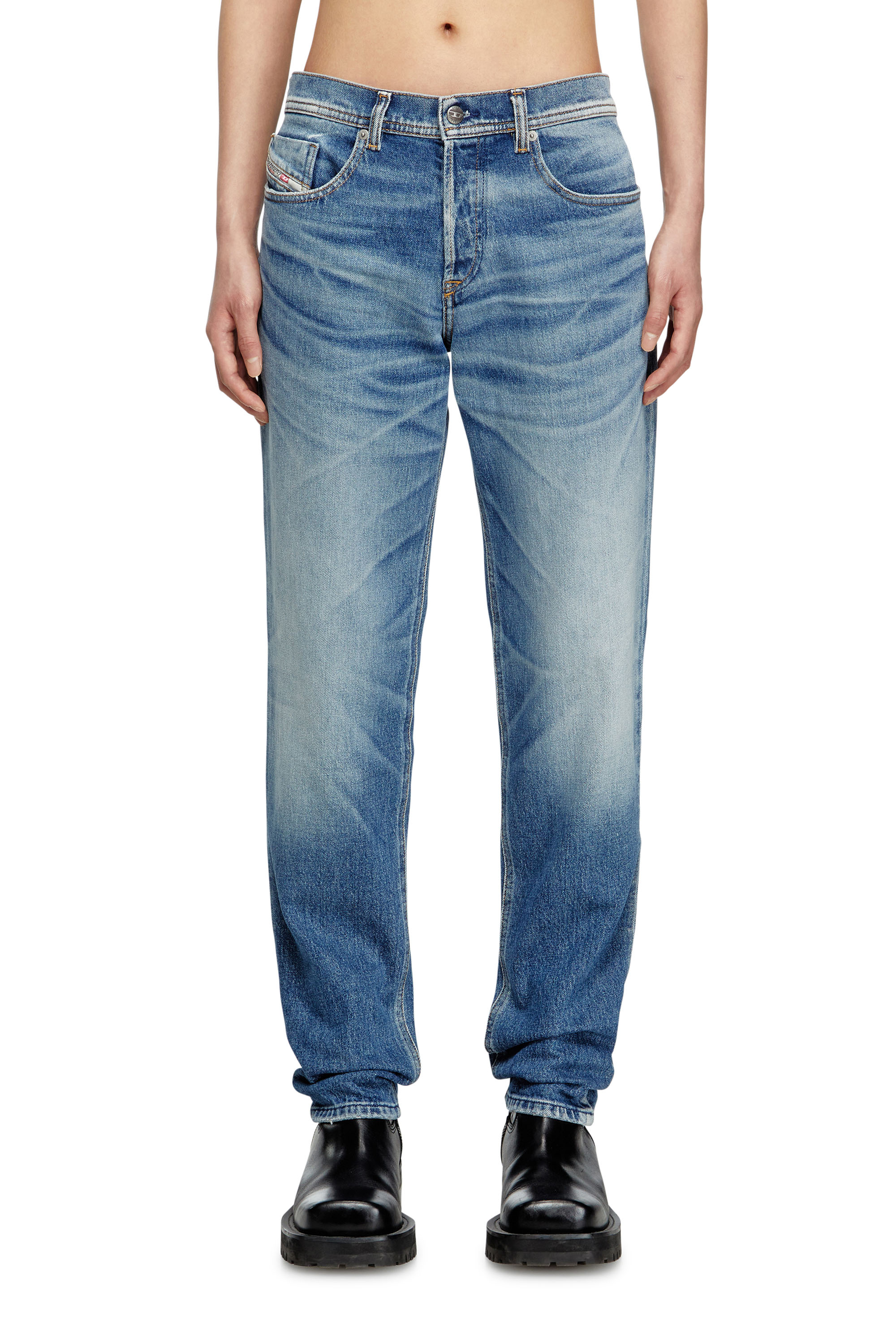 Regular Jeans 2023 D-Finitive 09M12, Medium blue Diesel - Man's Regular Jeans 2023 D-Finitive 09M12, Medium blue - 3