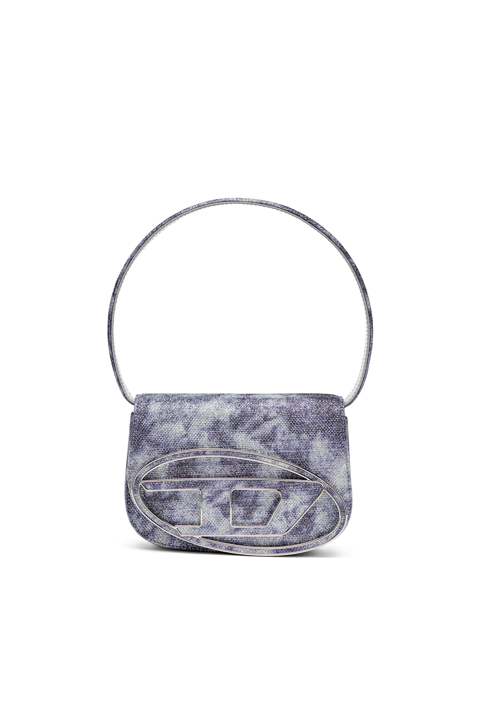 Diesel - 1DR, Woman's 1DR-Iconic shoulder bag in shimmer fabric in Blue - 2