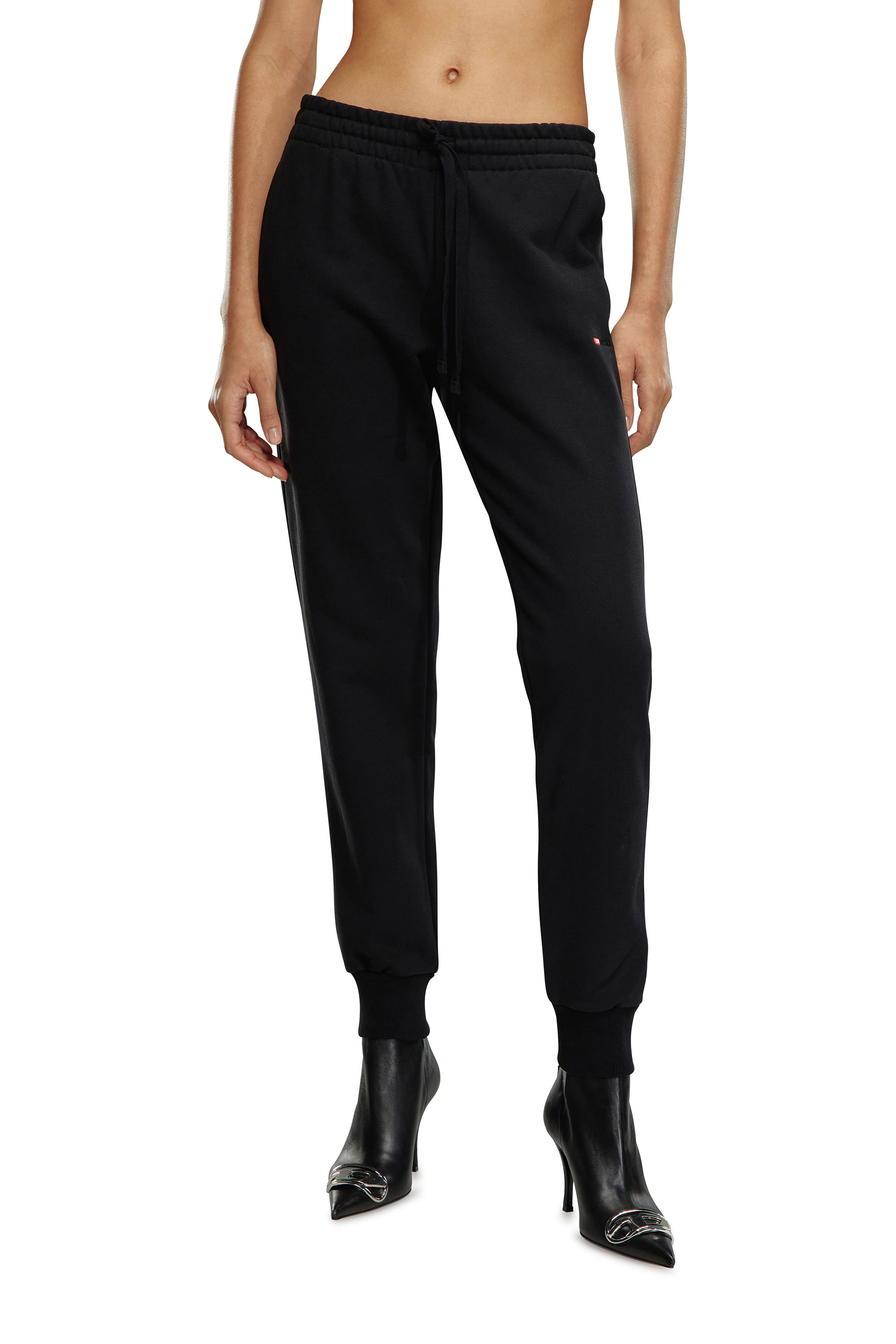 Diesel - P-JAMY-MICRODIV, Woman Sweatpants with micro logo embroidery in Black - Image 1