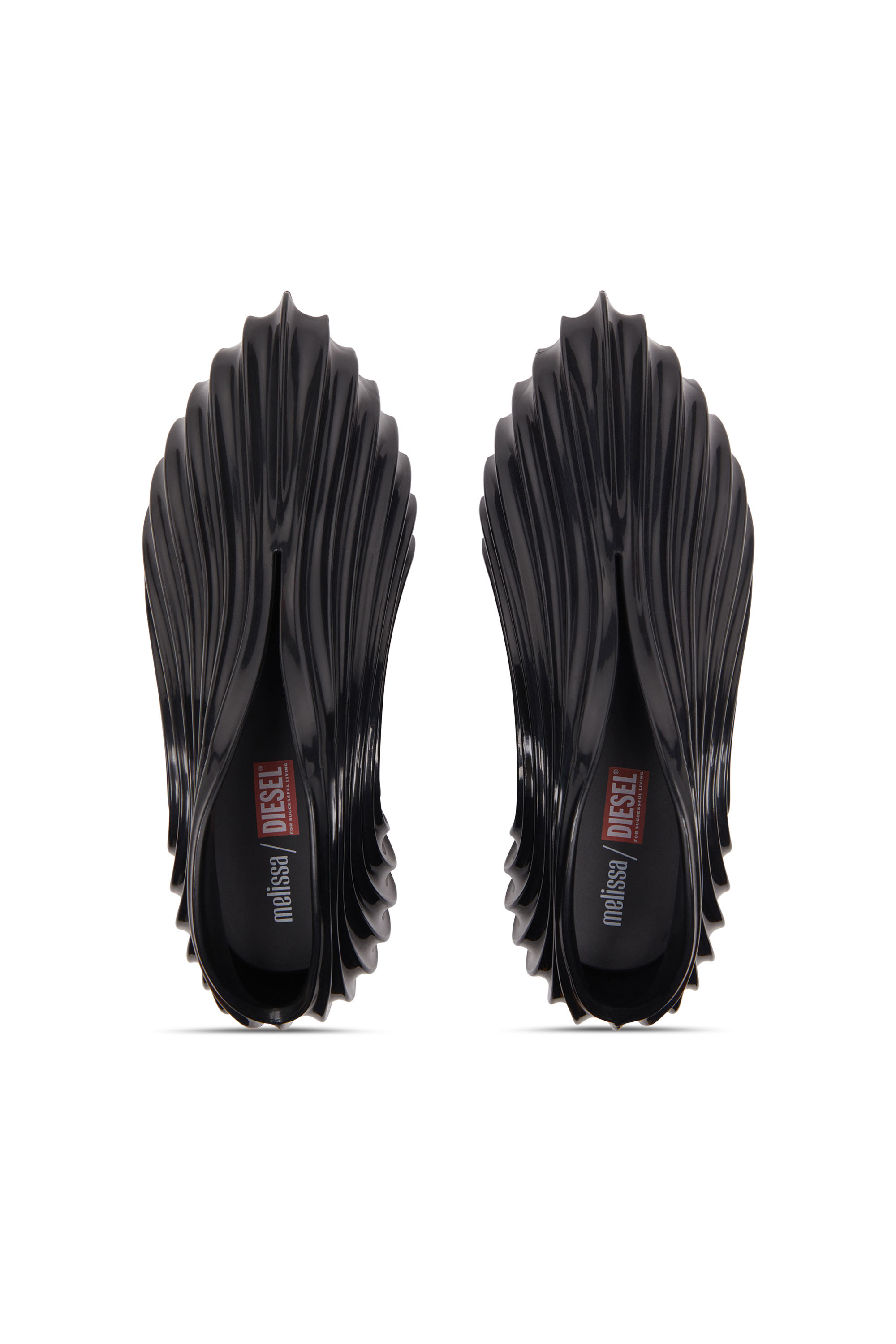 MELISSA QUANTUM SNEAKERS X, Black Diesel - MELISSA QUANTUM SNEAKERS X, Unisex's Slip-on sneaker in Melflex® in Black - 4