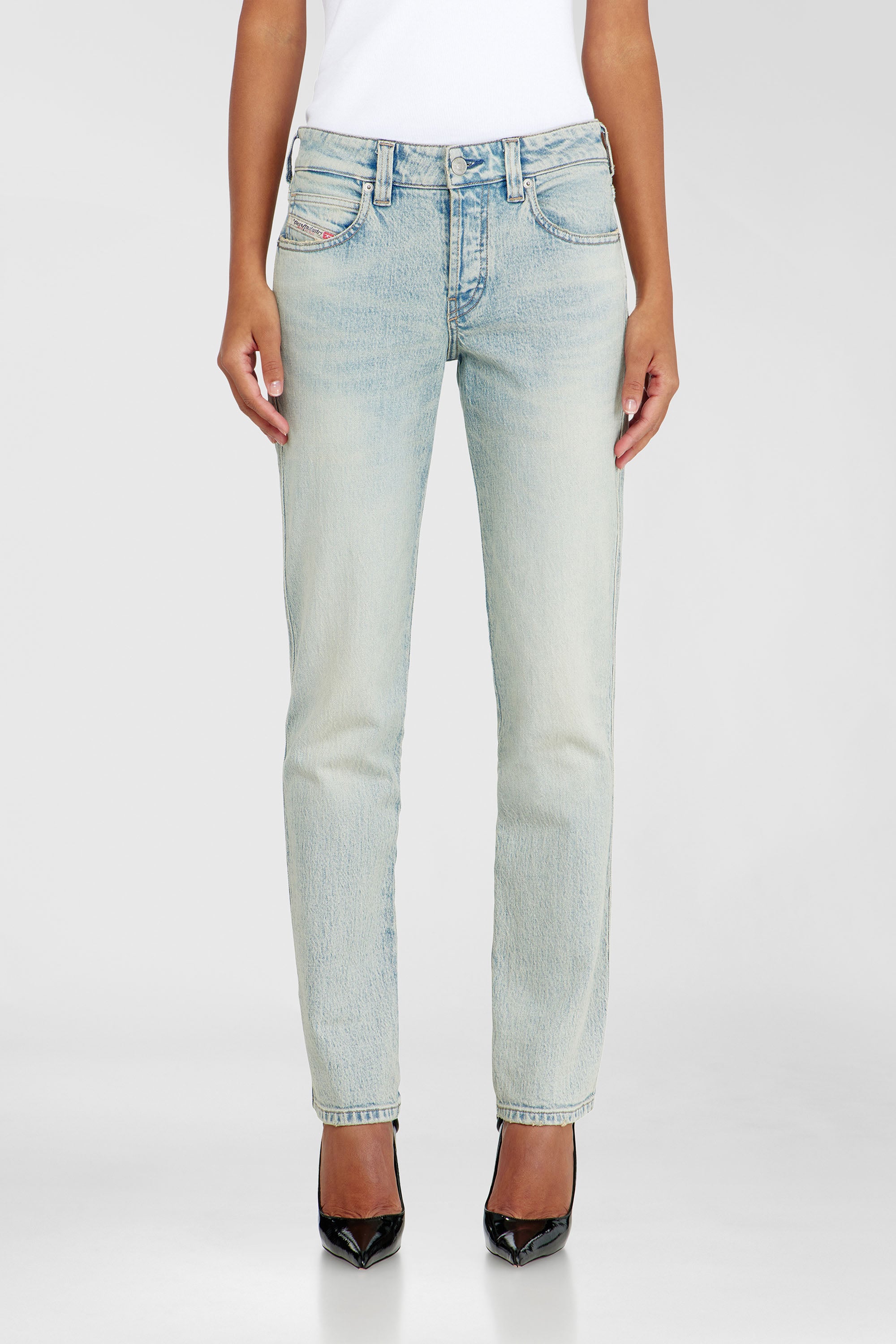 Diesel - Woman's Slim Jeans 1992 D-Jiann 0KBBK, Light Blue - 1