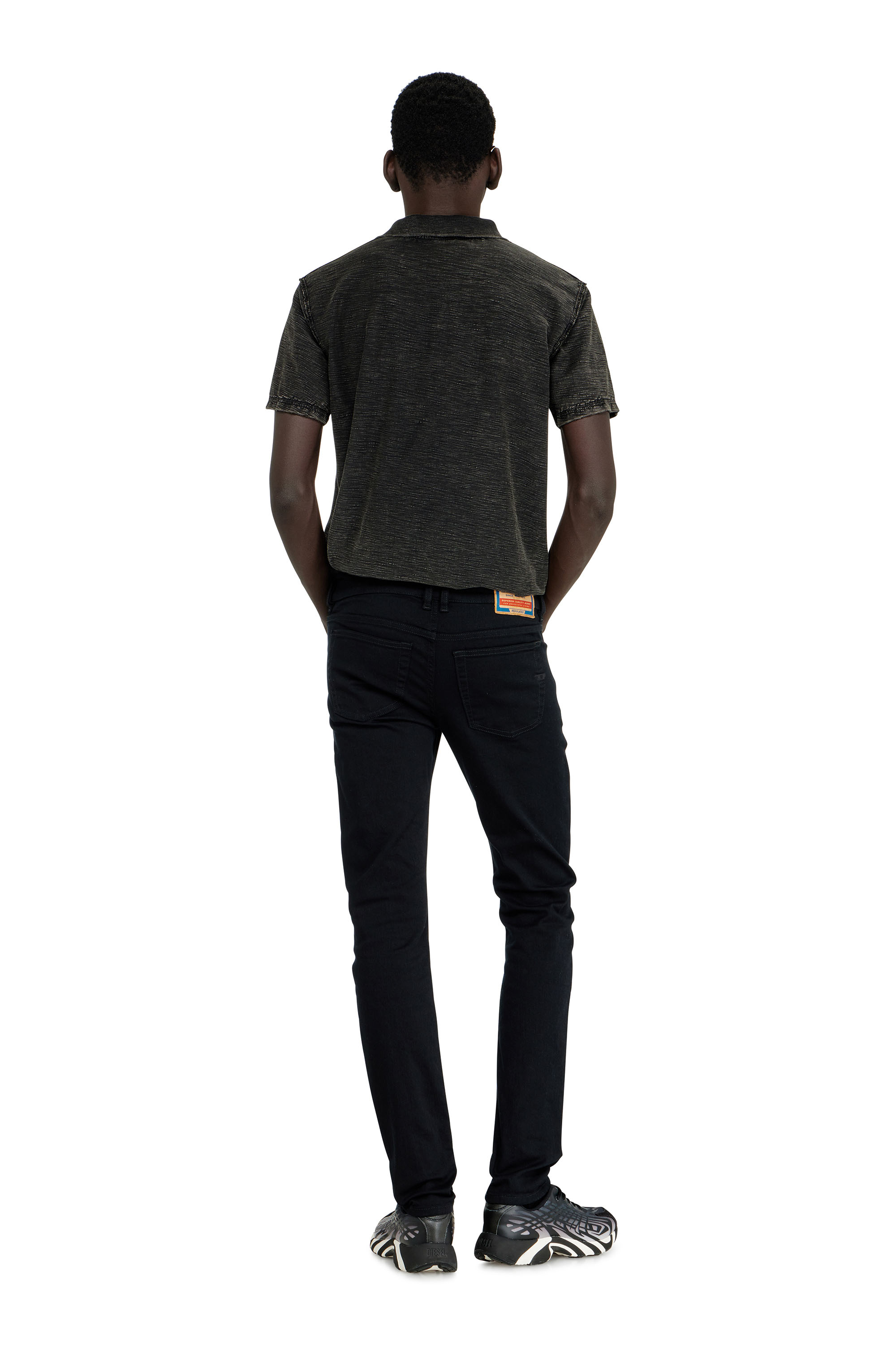 Diesel - Man's Skinny Jeans 1979 Sleenker 09C51, Black/Dark grey - 3
