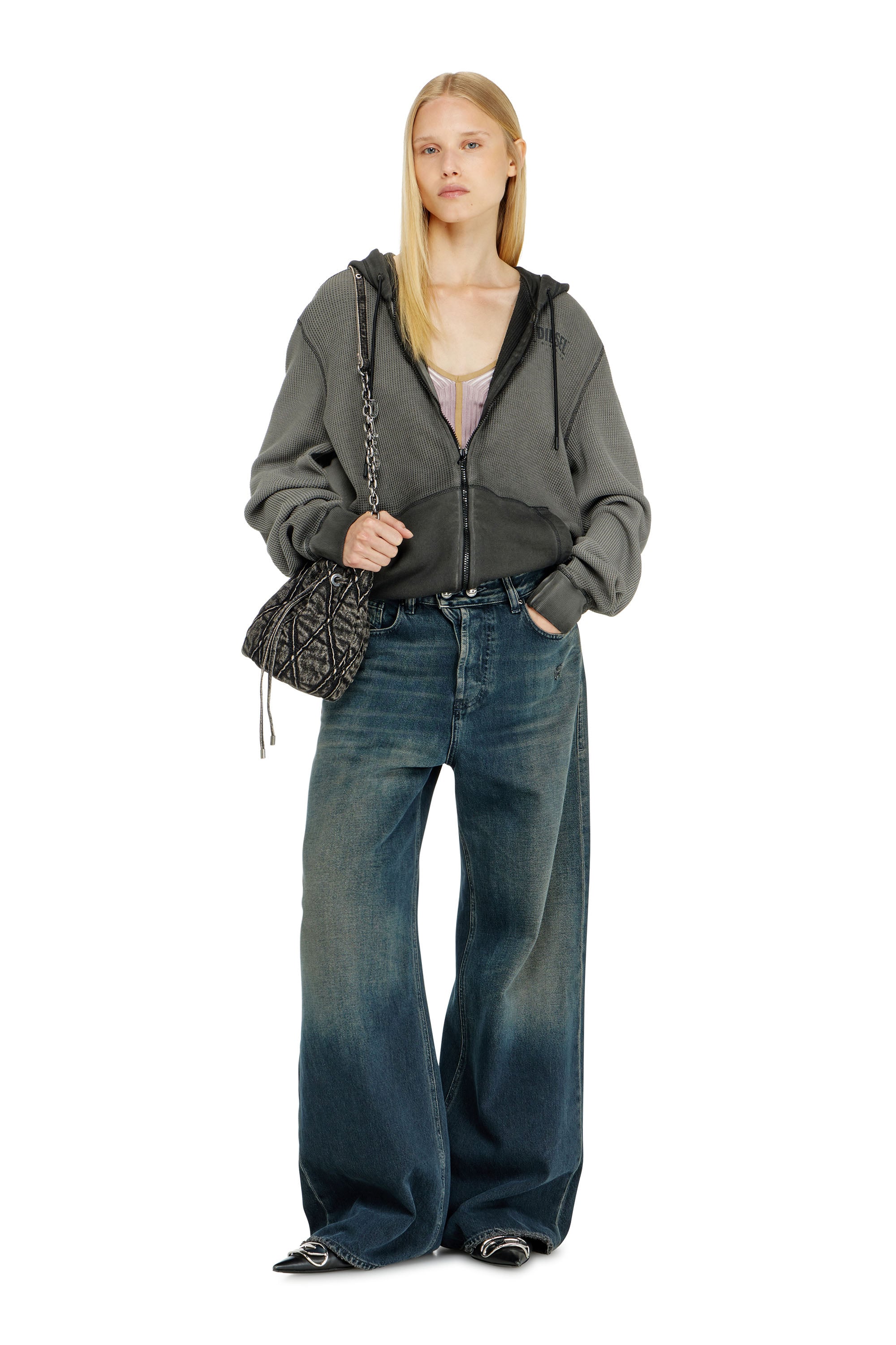 Diesel - Unisex's Relaxed Jeans 1996 D-Sire 09N67, Dark Blue - 3