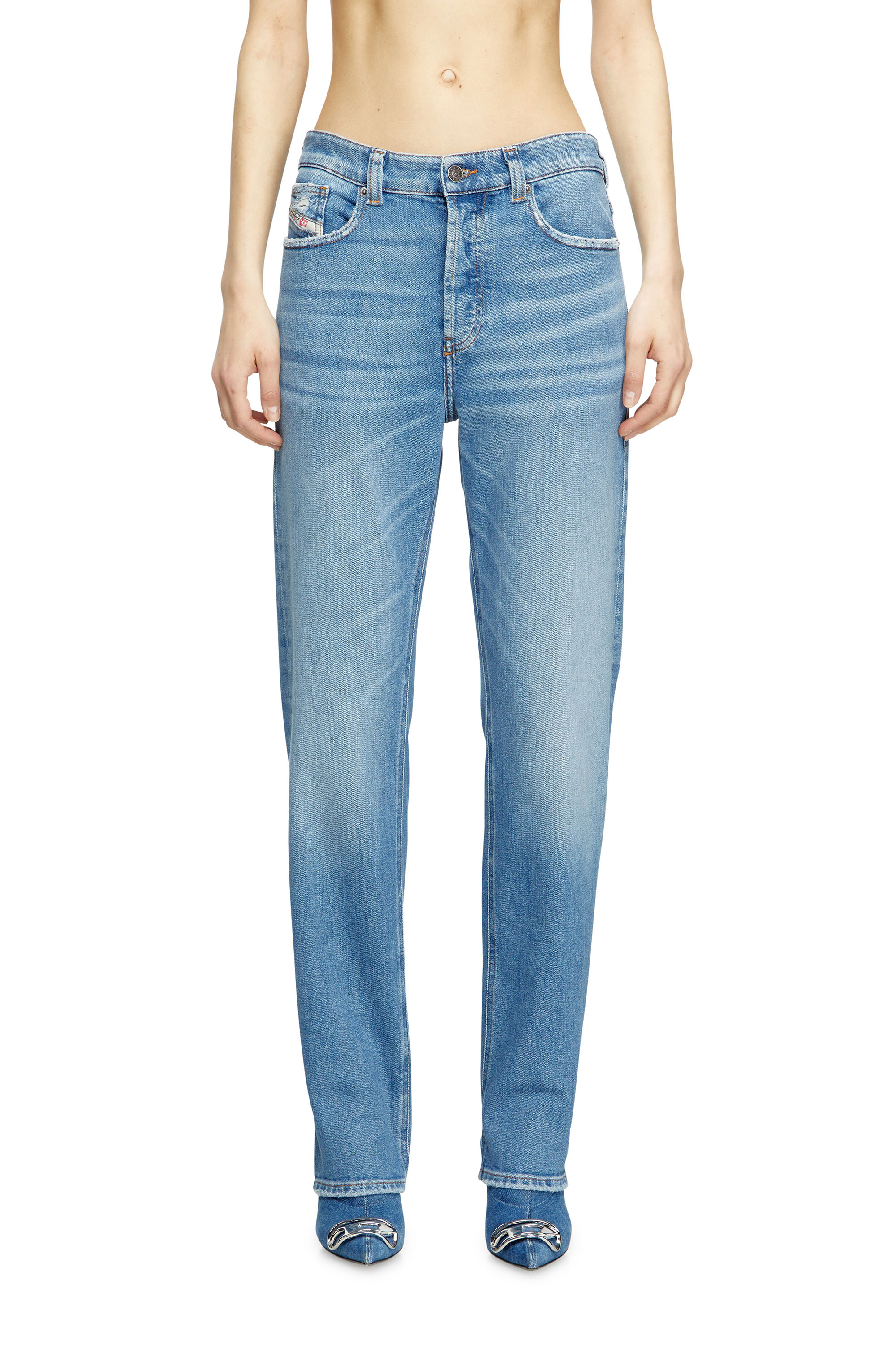 Diesel - Woman's Regular Jeans 1988 D-Ark 09M22, Light Blue - 1