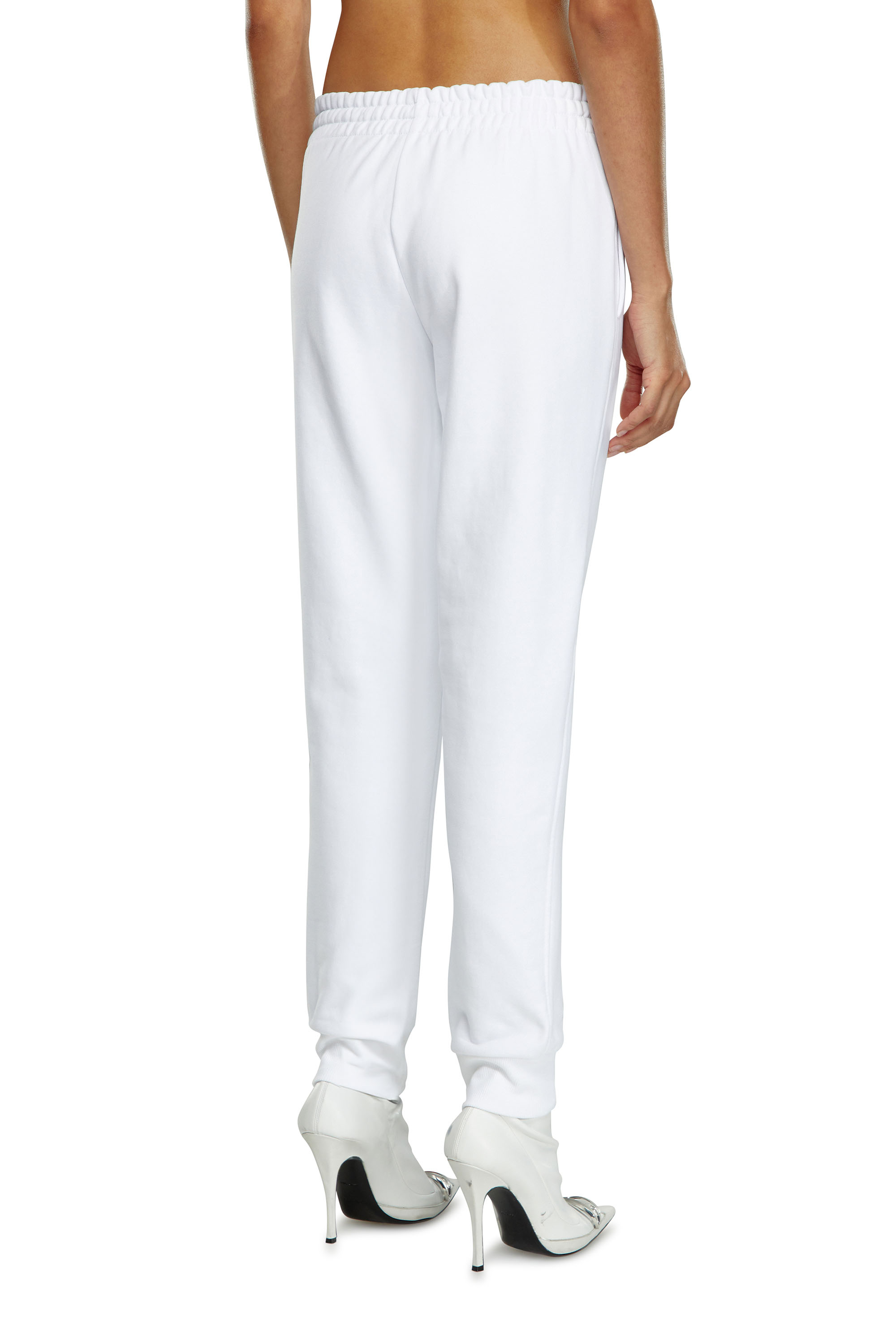 Diesel - P-JAMY-MICRODIV, Woman Sweatpants with micro logo embroidery in White - Image 4
