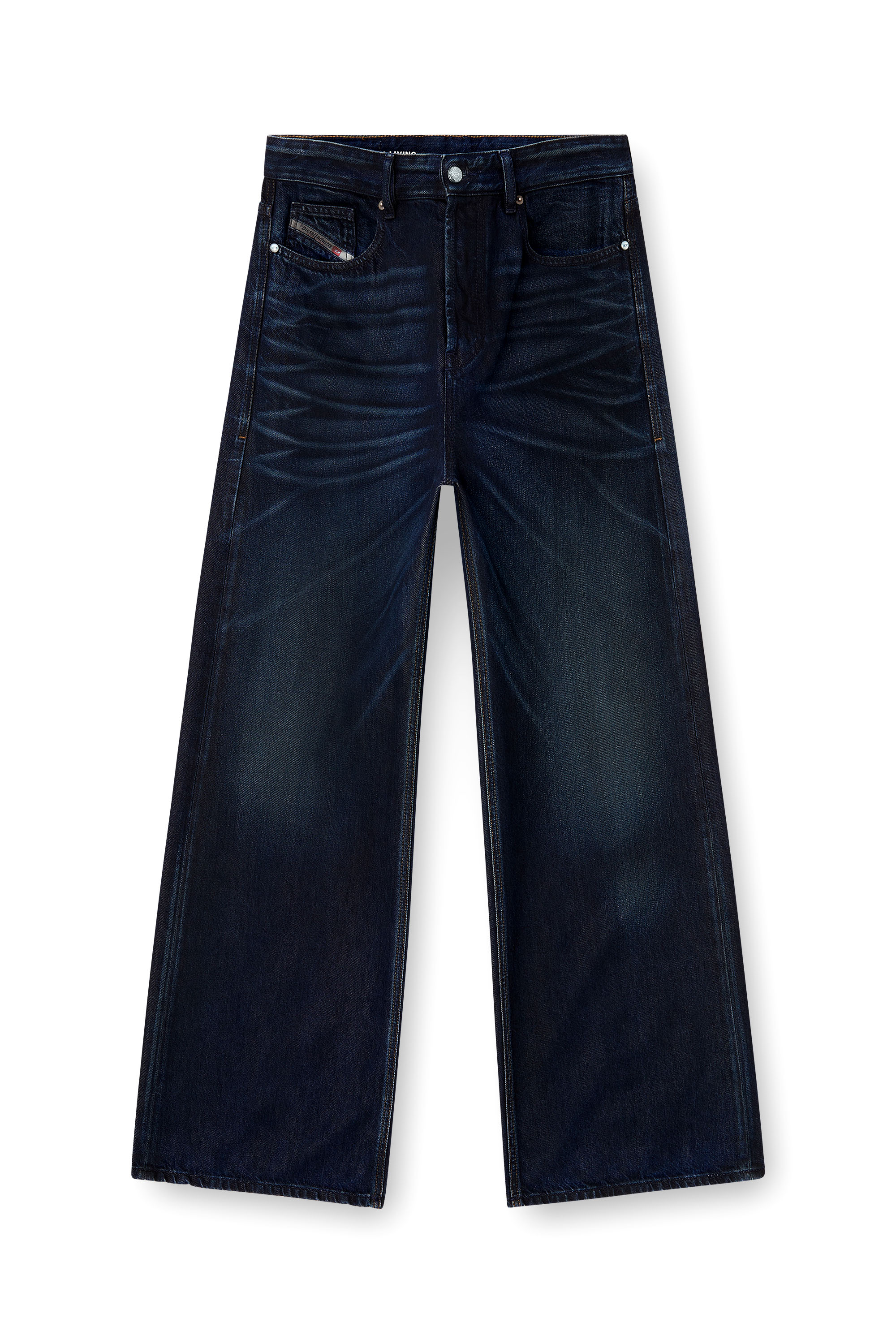 Diesel - Man's Relaxed Jeans D-Rise 09N21, Dark Blue - 2