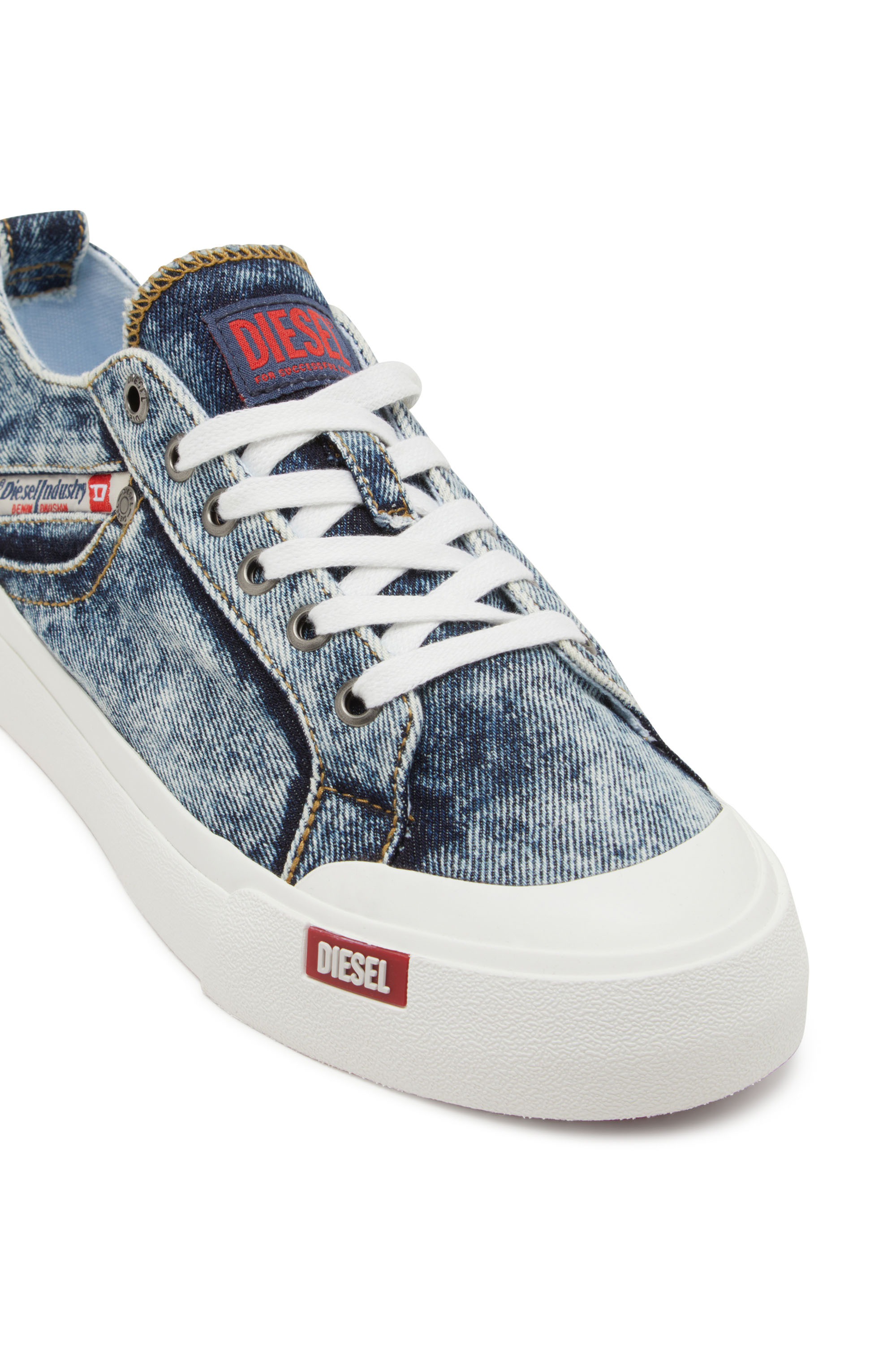 S-ATHOS NMD LOW W, Blue Diesel - S-ATHOS NMD LOW W, Woman's S-Athos-Denim sneakers with pocket detail in Blue - 5