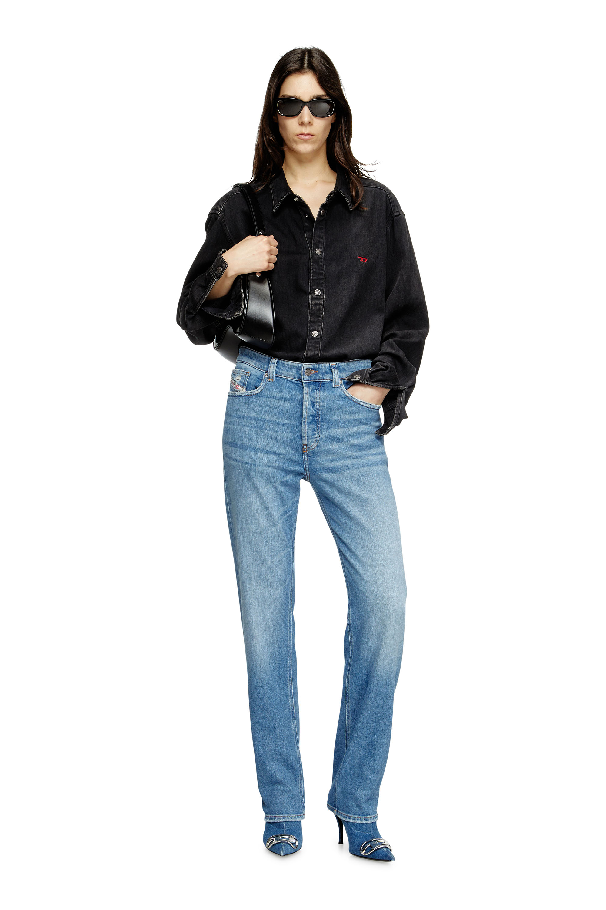 Diesel - Woman's Regular Jeans 1988 D-Ark 09M22, Light Blue - 2