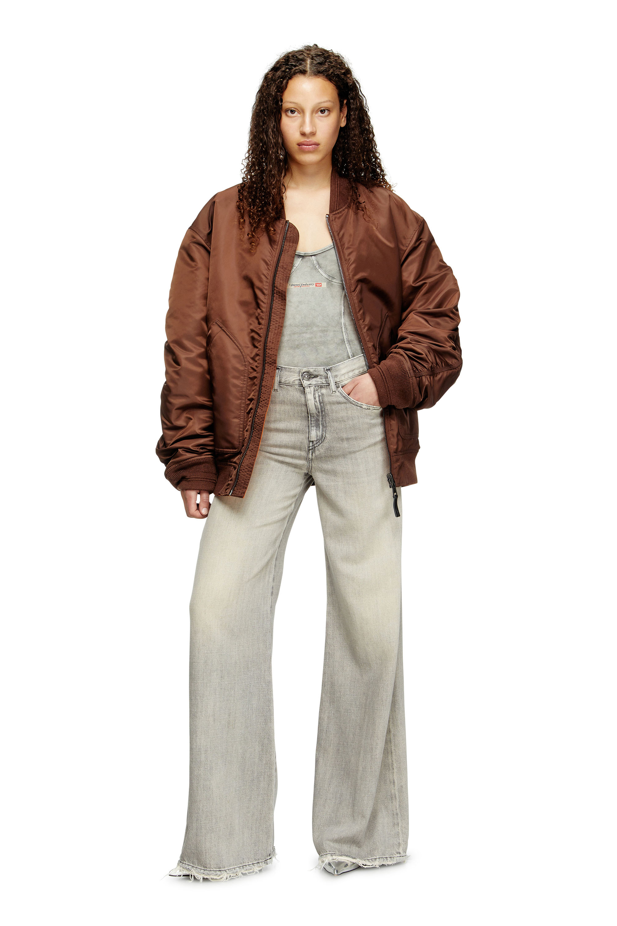 Diesel - Woman's Flare Jeans 1978 D-Akemi 068RU, Grey - 2