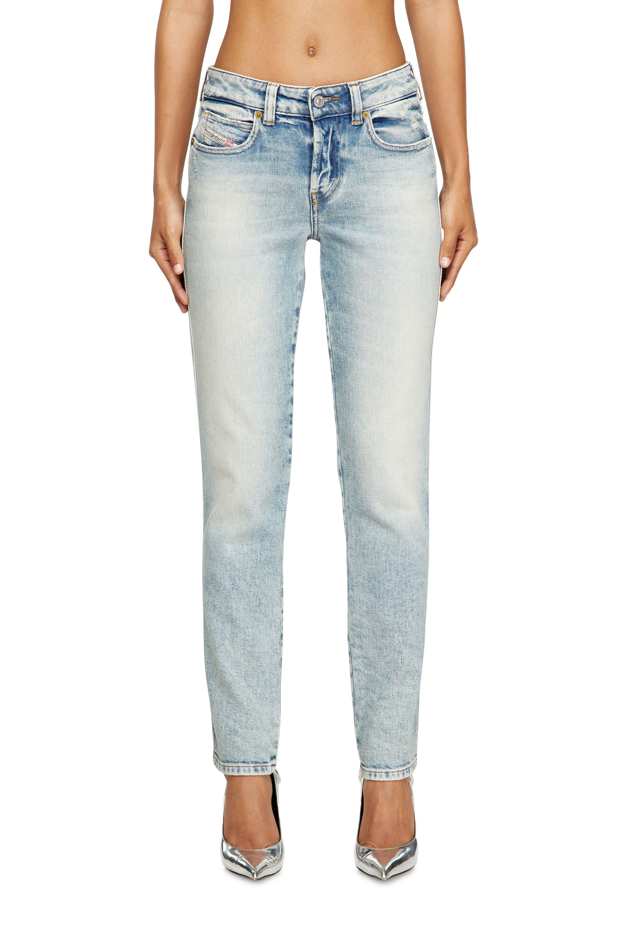 Diesel - Woman's Slim Jeans 1992 D-Jiann 09M21, Light Blue - 3