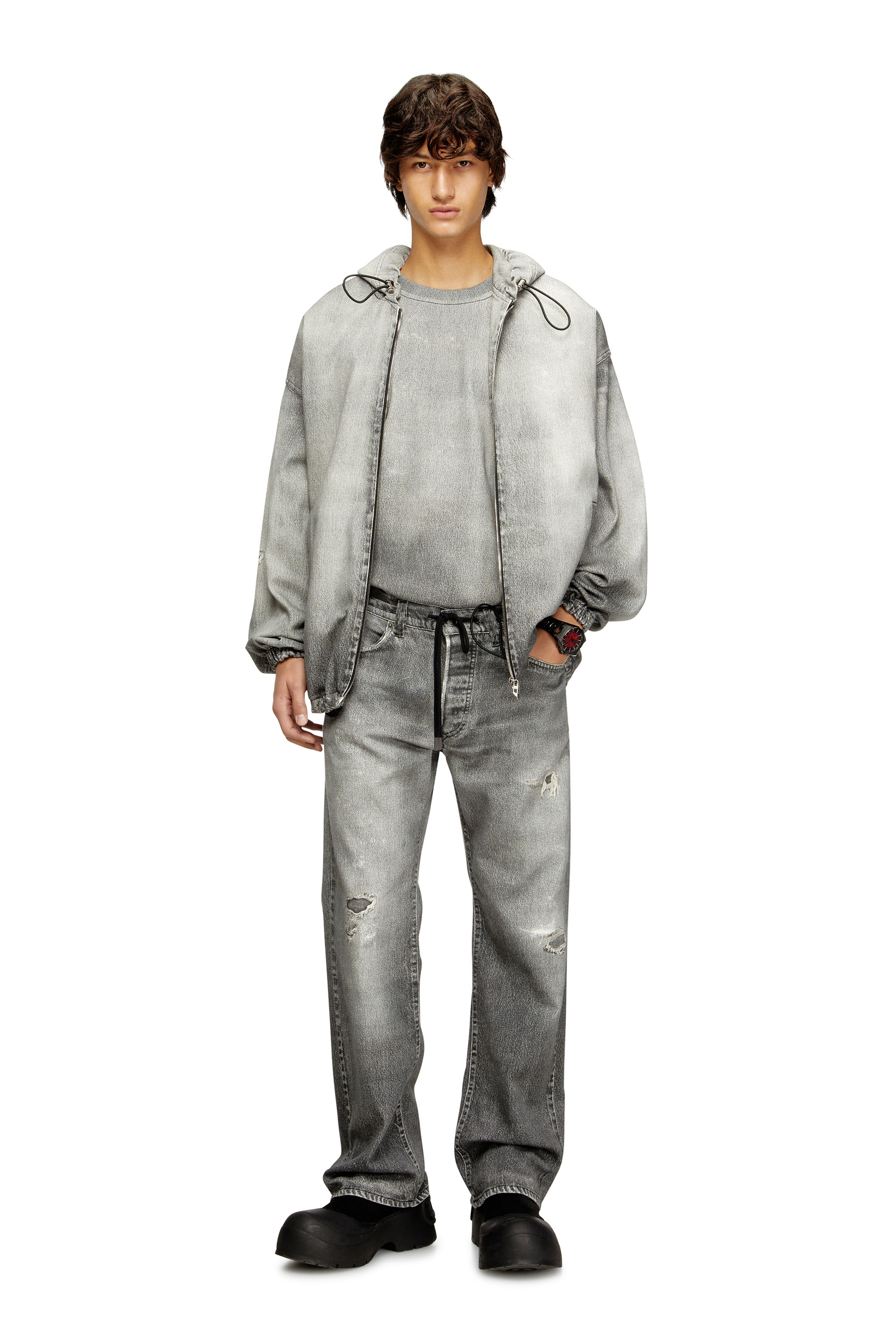 Diesel - Man's Relaxed 2080 D-Reel Joggjeans® 068US, Grey - 2