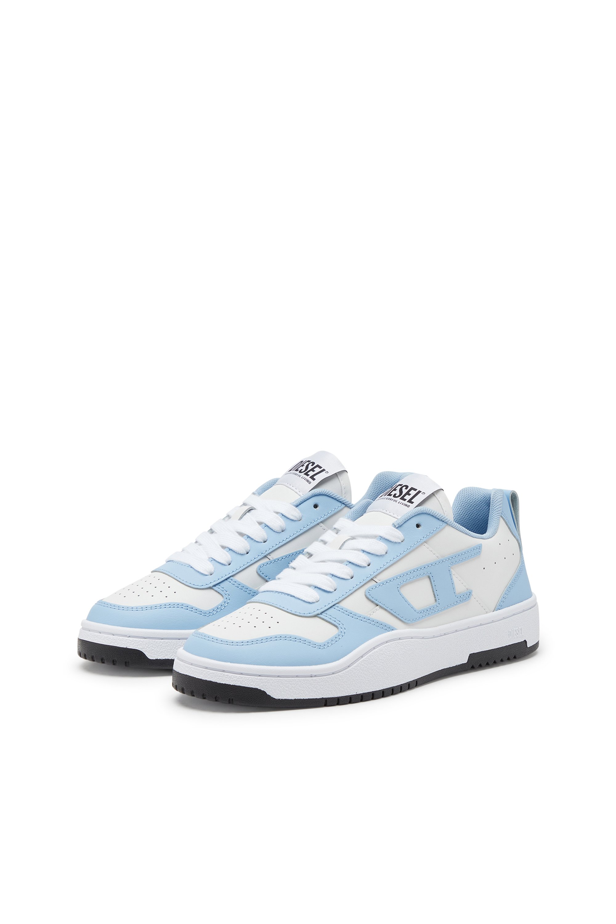 Diesel - S-UKIYO V2 LOW W, Woman S-Ukiyo Low-Low-top sneakers in leather and nylon in Multicolor - Image 8