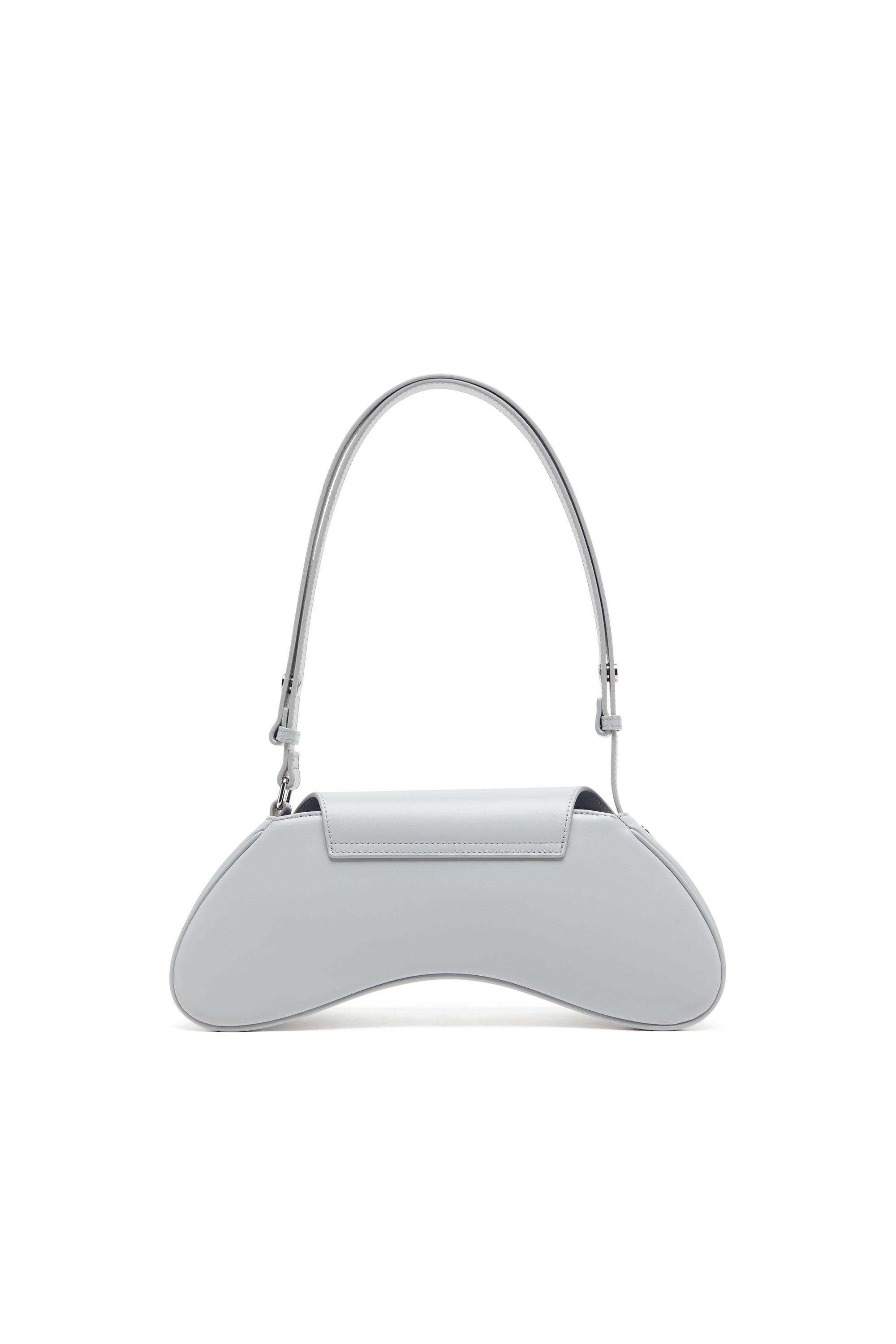 Diesel - PLAY CROSSBODY, Woman's Play-Crossbody bag in semi gloss leather in Grey - 2