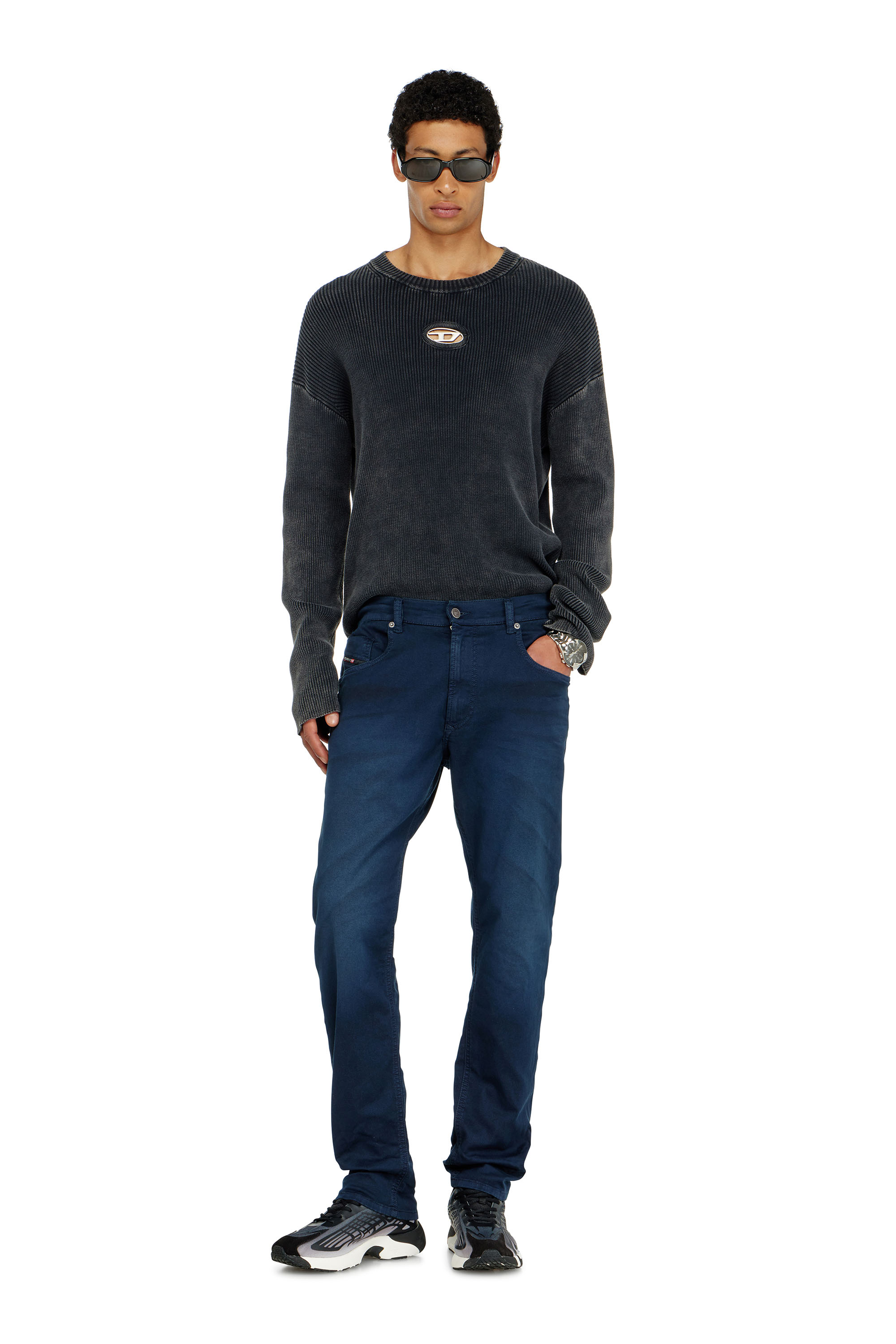 Diesel - Man's Regular 2032 D-Krooley-BW Joggjeans&reg; 0670M, Dark Blue - 1