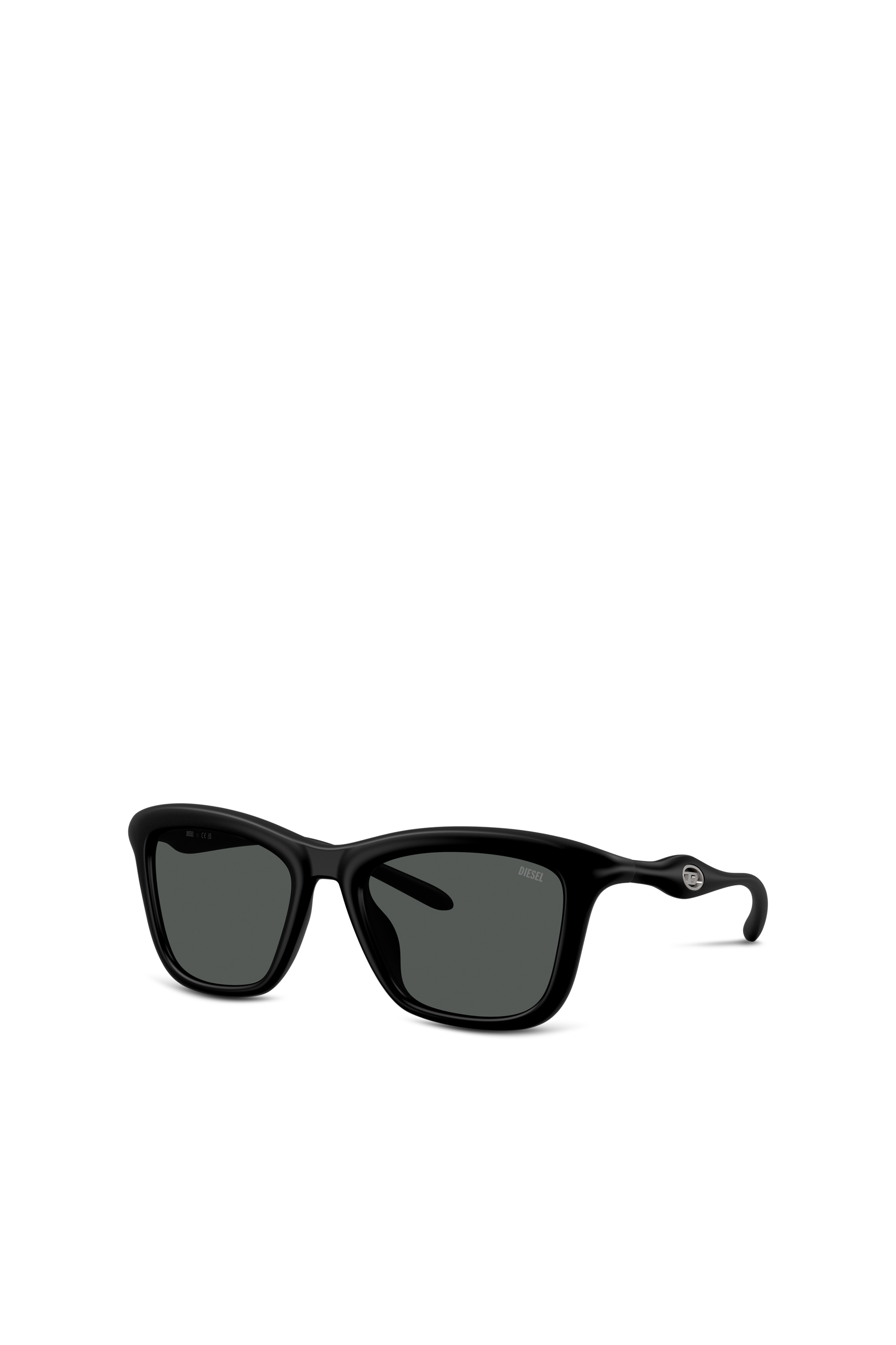 Diesel - 0DL3008U, Unisex's Square sunglasses in Black - 1