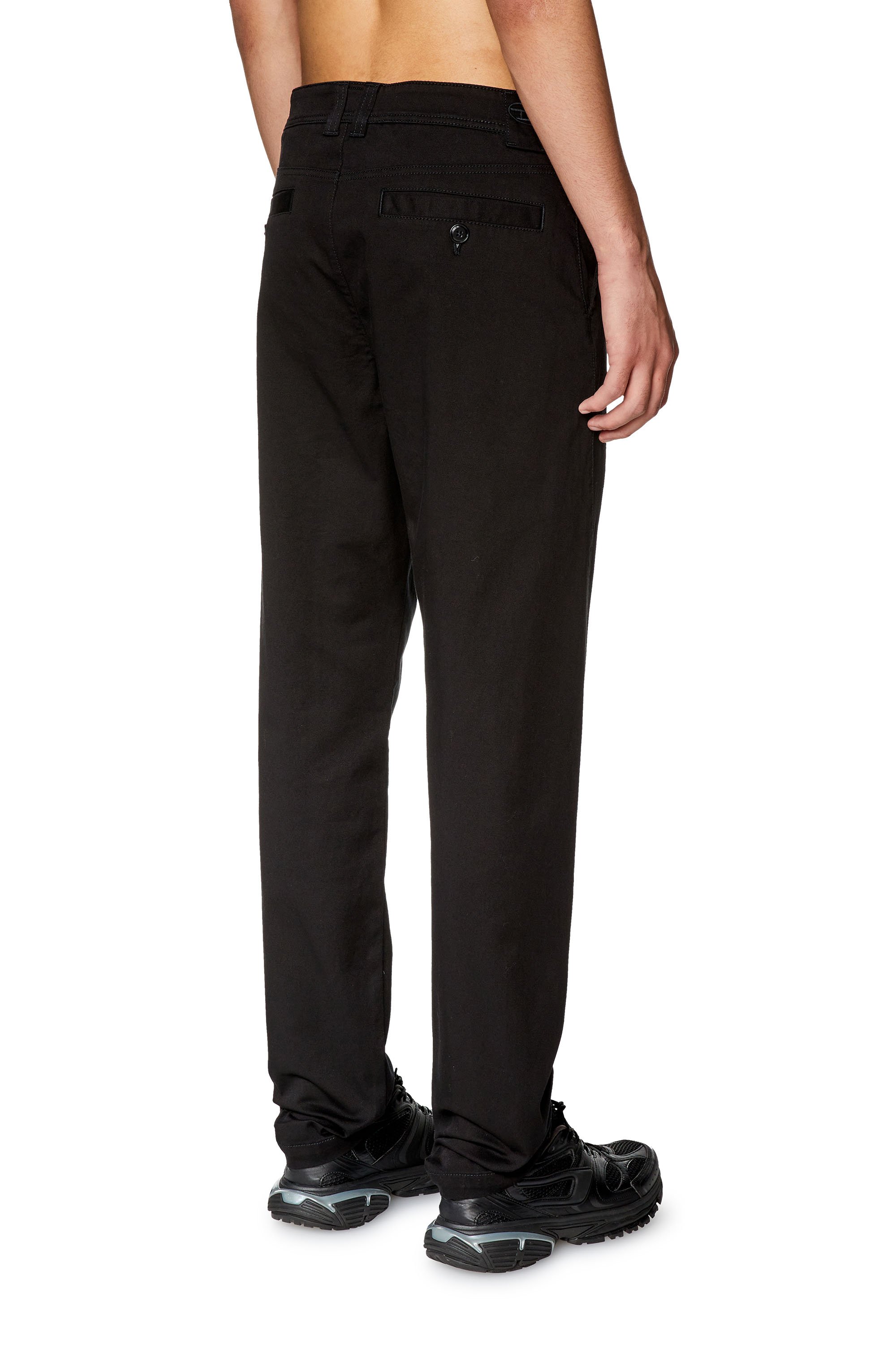 Diesel - P-DEAN, Man Chino pants in cotton gabardine in Black - Image 4