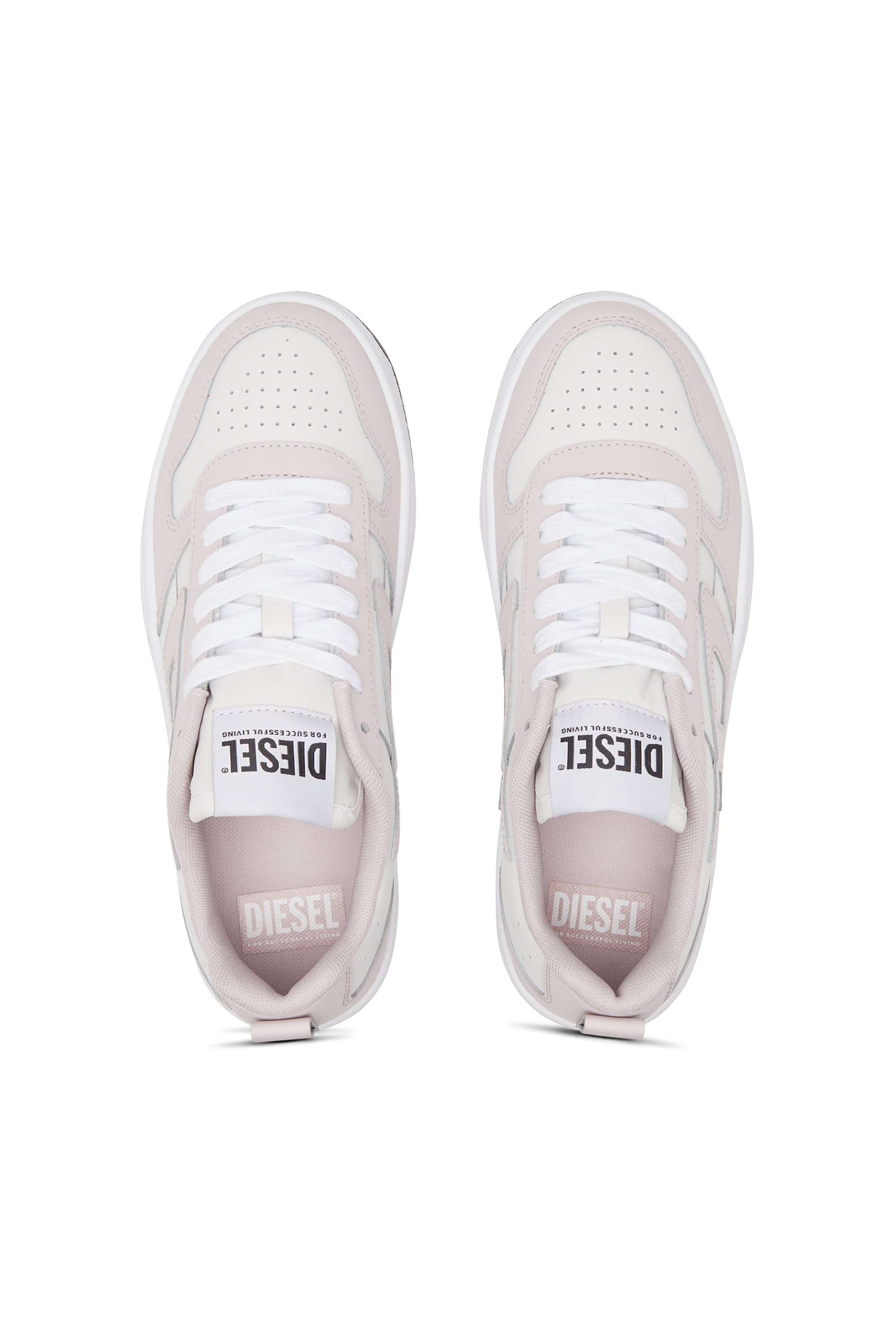 Diesel - S-UKIYO V2 LOW W, Woman S-Ukiyo Low-Low-top sneakers in leather and nylon in Multicolor - Image 5