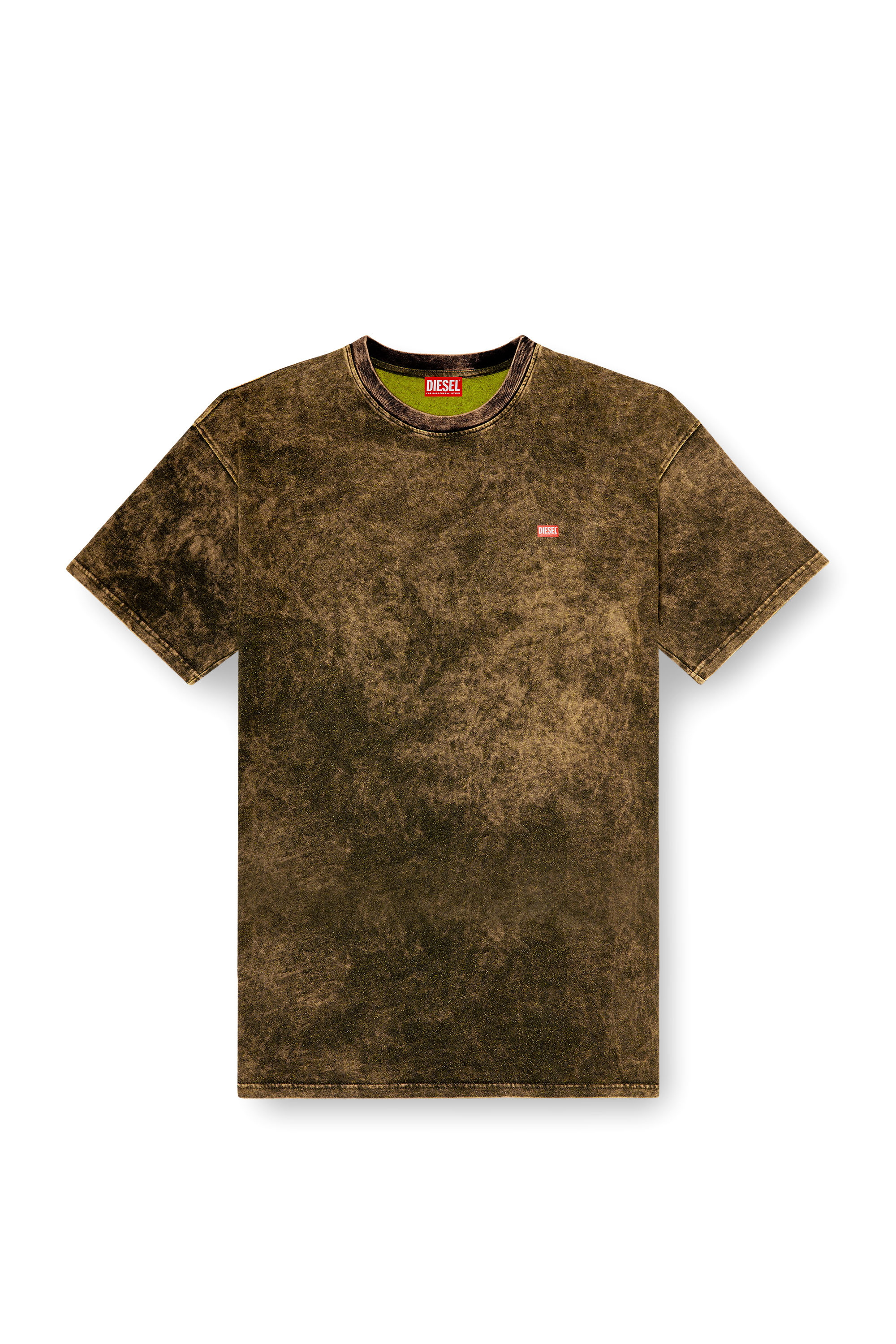 Diesel - T-BOXT-T4, Man's Jersey t-shirt with logo in Military Green - 3