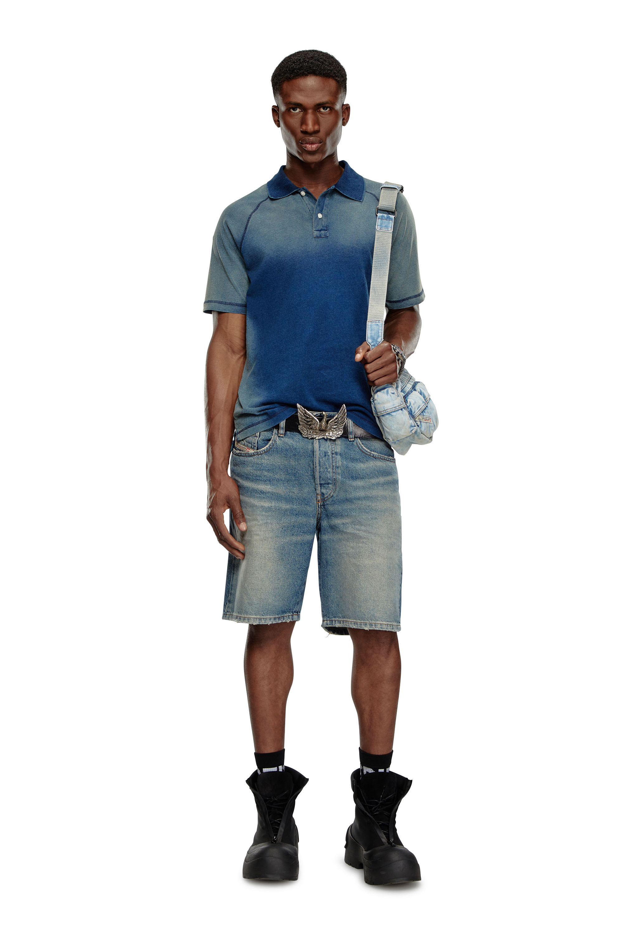 Diesel - REGULAR-SHORT, Man Denim shorts in Blue - Image 2