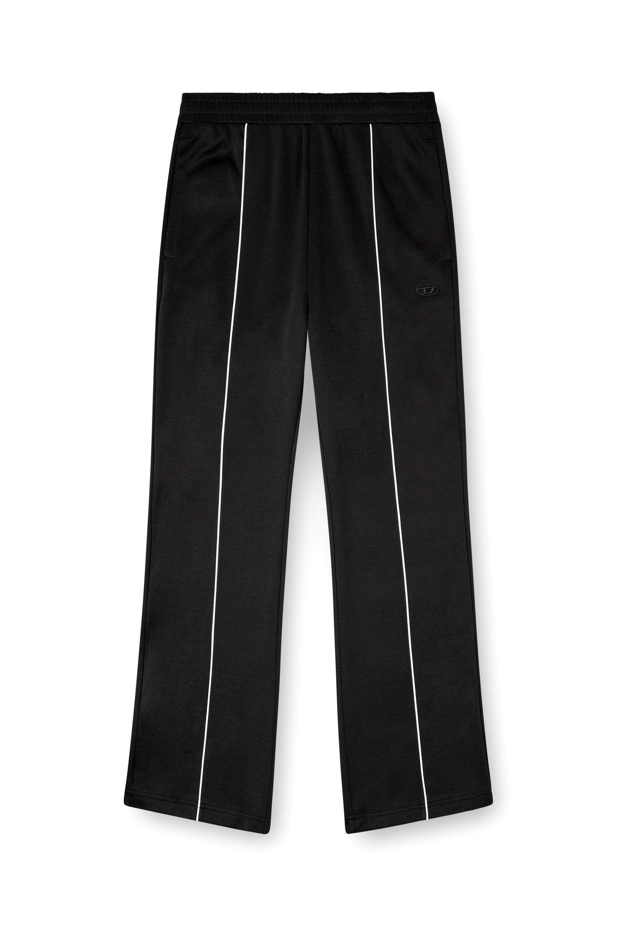 Diesel - P-LOCKING-DO, Man's Track pants with contrast piping in Black - 2