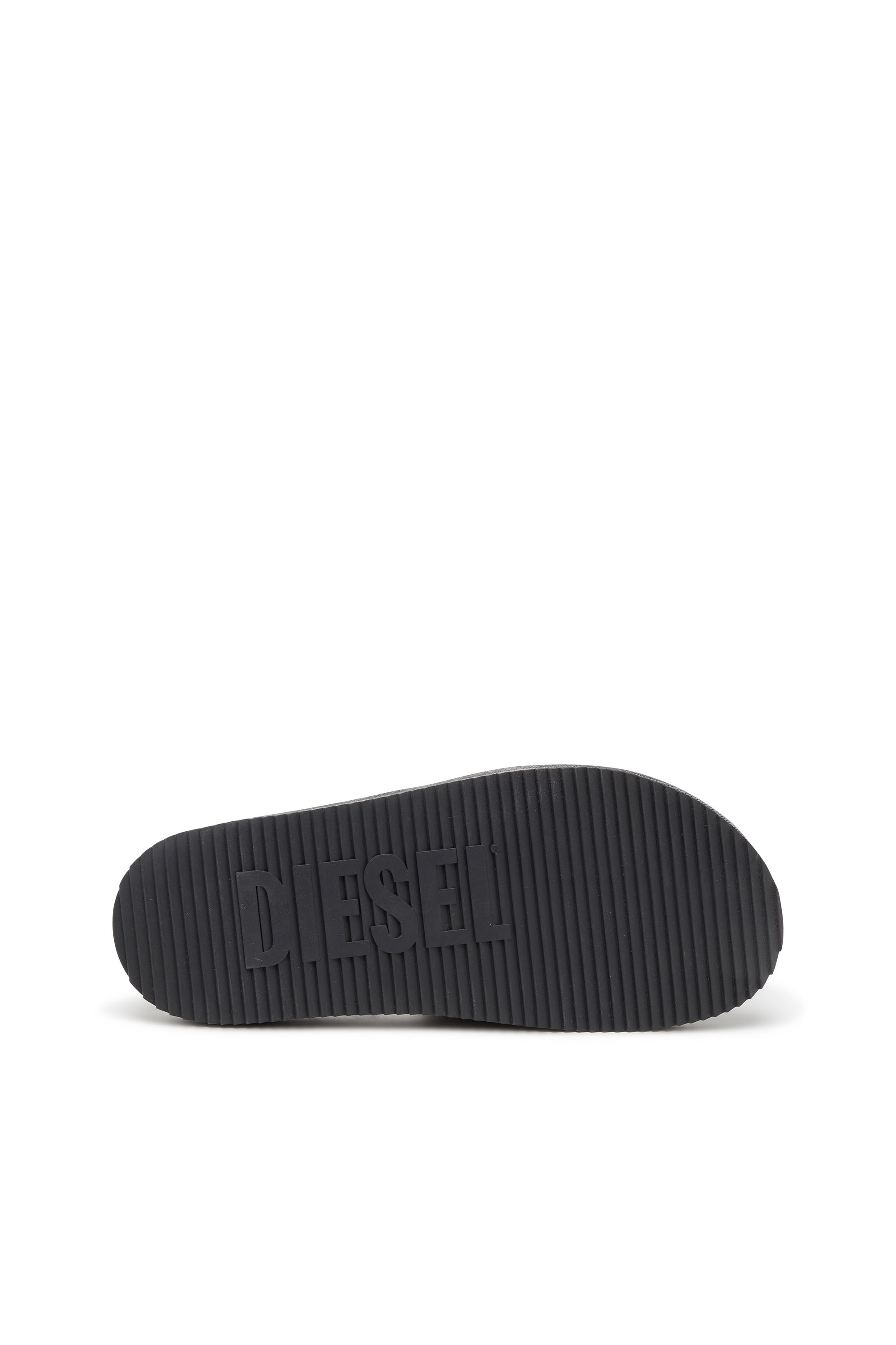 Diesel - SA-SLIDE D OVAL W, Woman Sa-Slide D-Slide sandals with Oval D strap in Black - Image 3