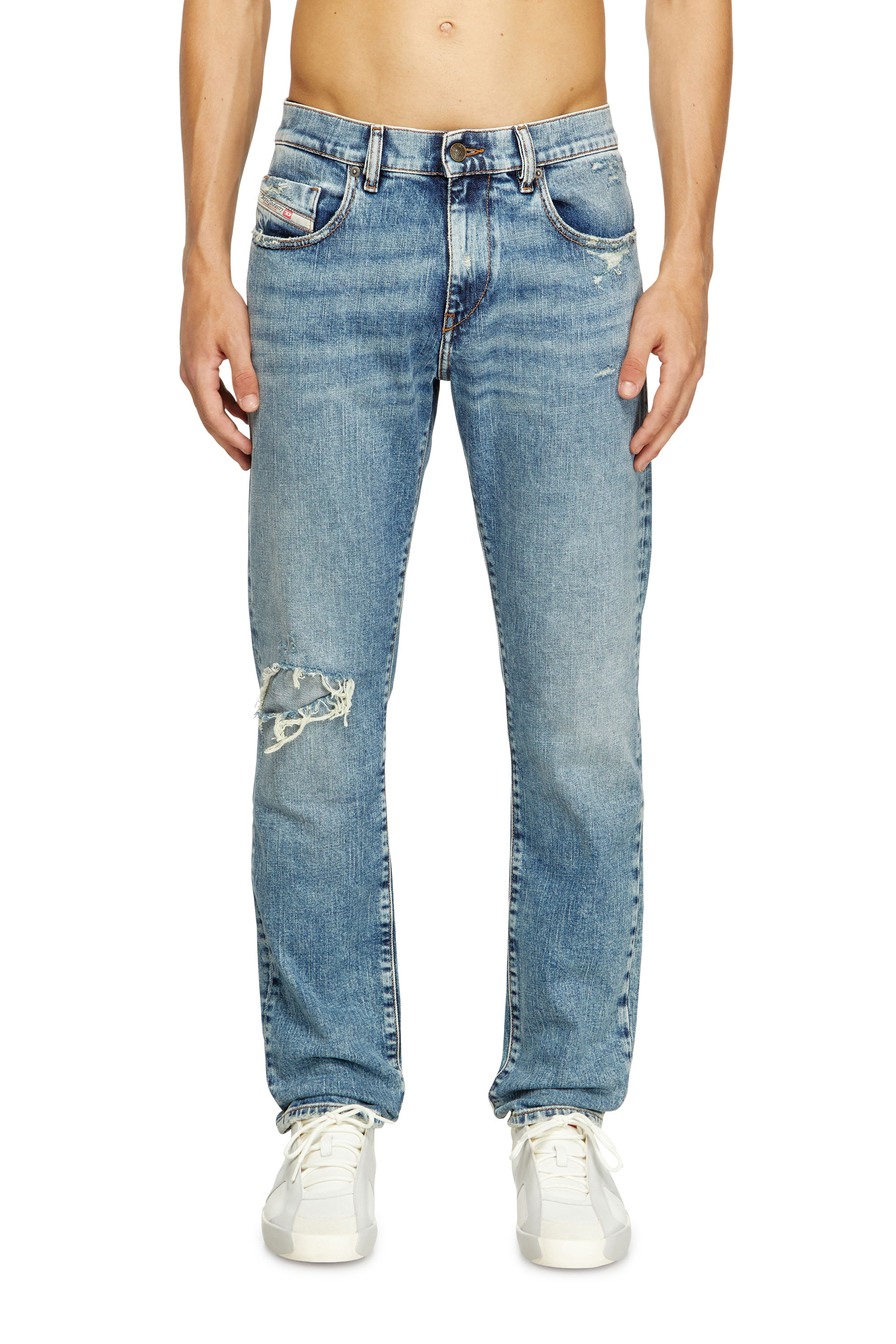 Diesel - Man's Slim Jeans 2019 D-Strukt 09L34, Light Blue - 3