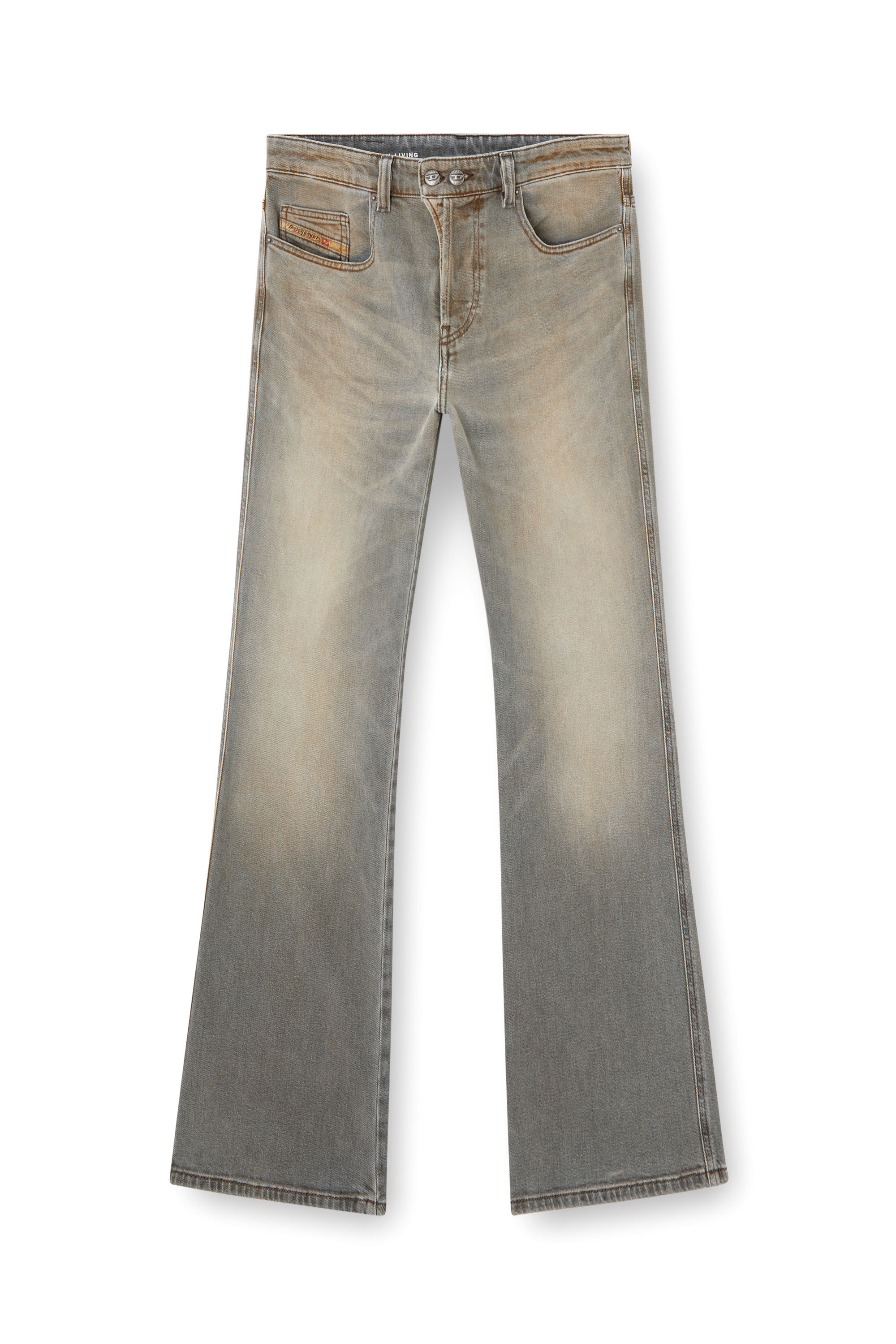 Diesel - Man's Bootcut Jeans 1998 D-Buck 09L37, Light Grey - 2