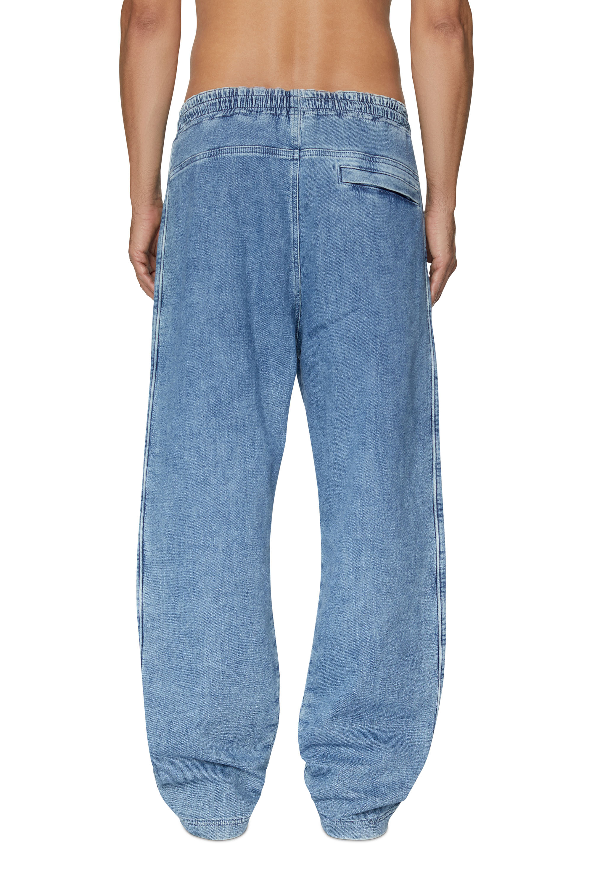Diesel - Straight D-Martians Track Denim 09D01, Light Blue - Image 2