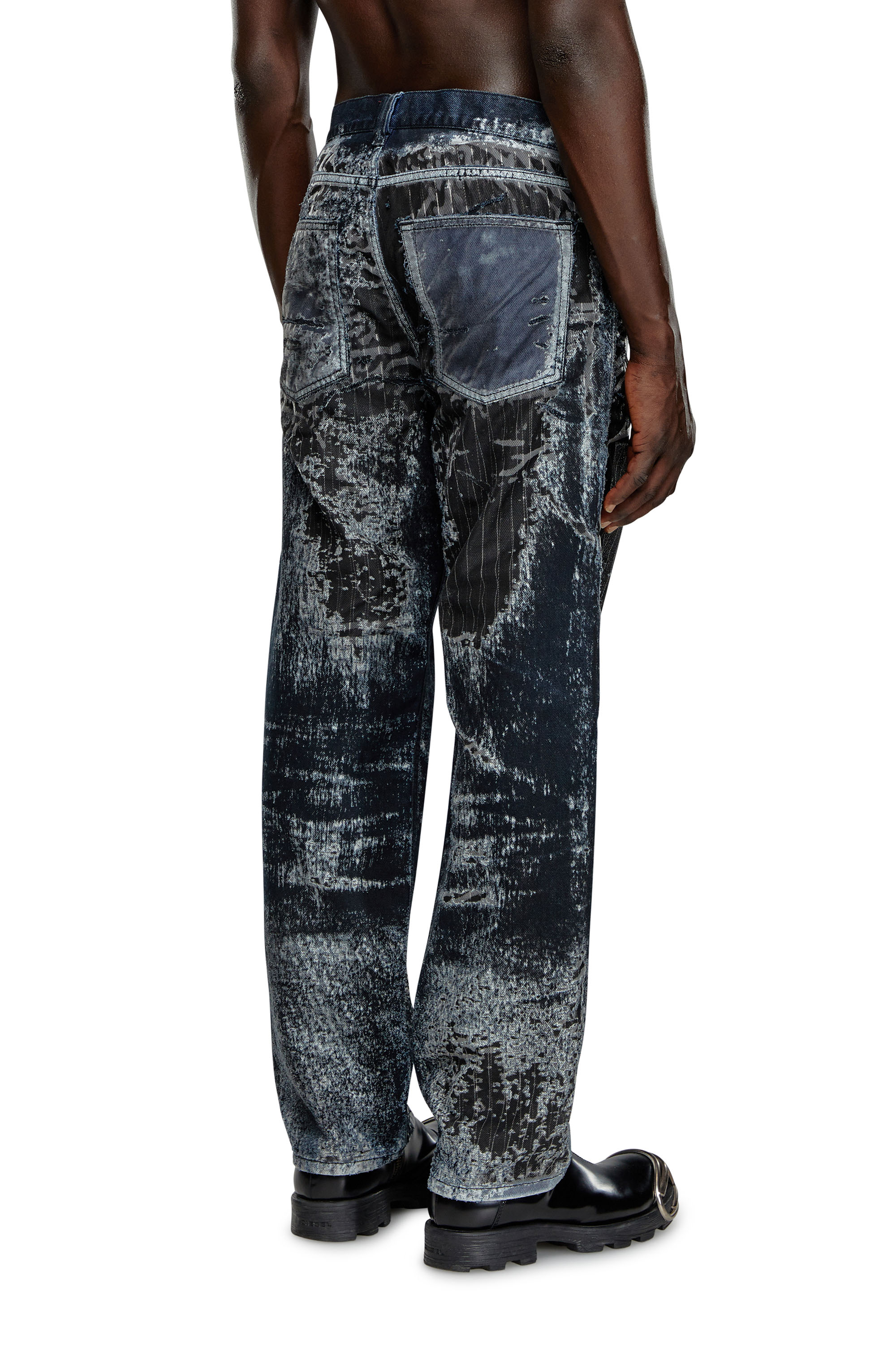 Diesel - Man Straight Jeans 2010 D-Macs 068MU, Black/Blue - Image 3