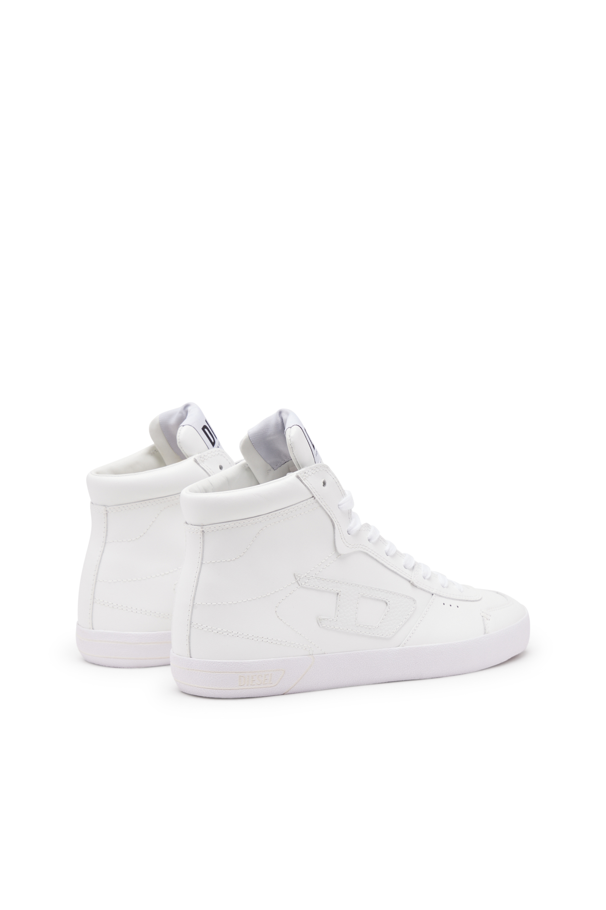 Diesel - S-LEROJI MID W, Woman S-Leroji Mid-High-top sneakers in smooth leather in White - Image 3