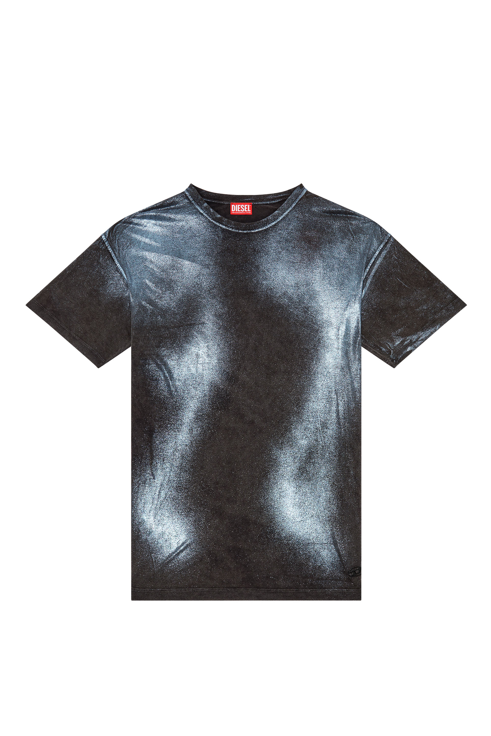 Diesel - T-BUXT, Man Faded metallic T-shirt in Multicolor - Image 3