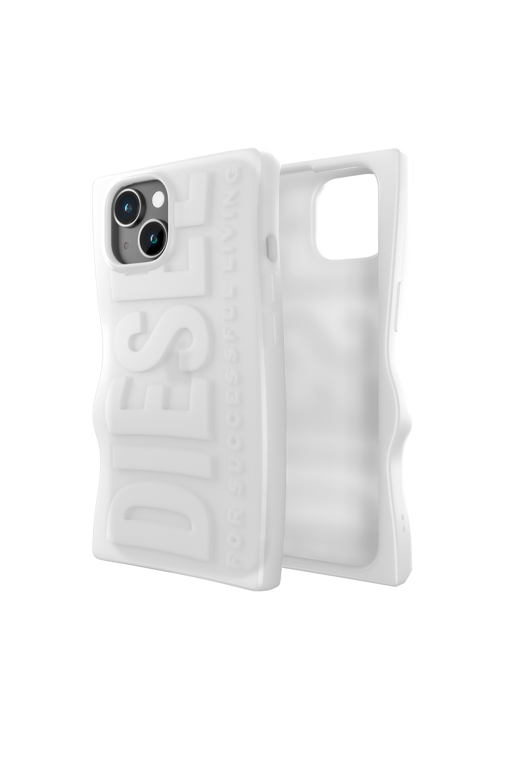 Diesel - 54123 MOULDED CASE, Unisex D By case iP15 in White - Image 1