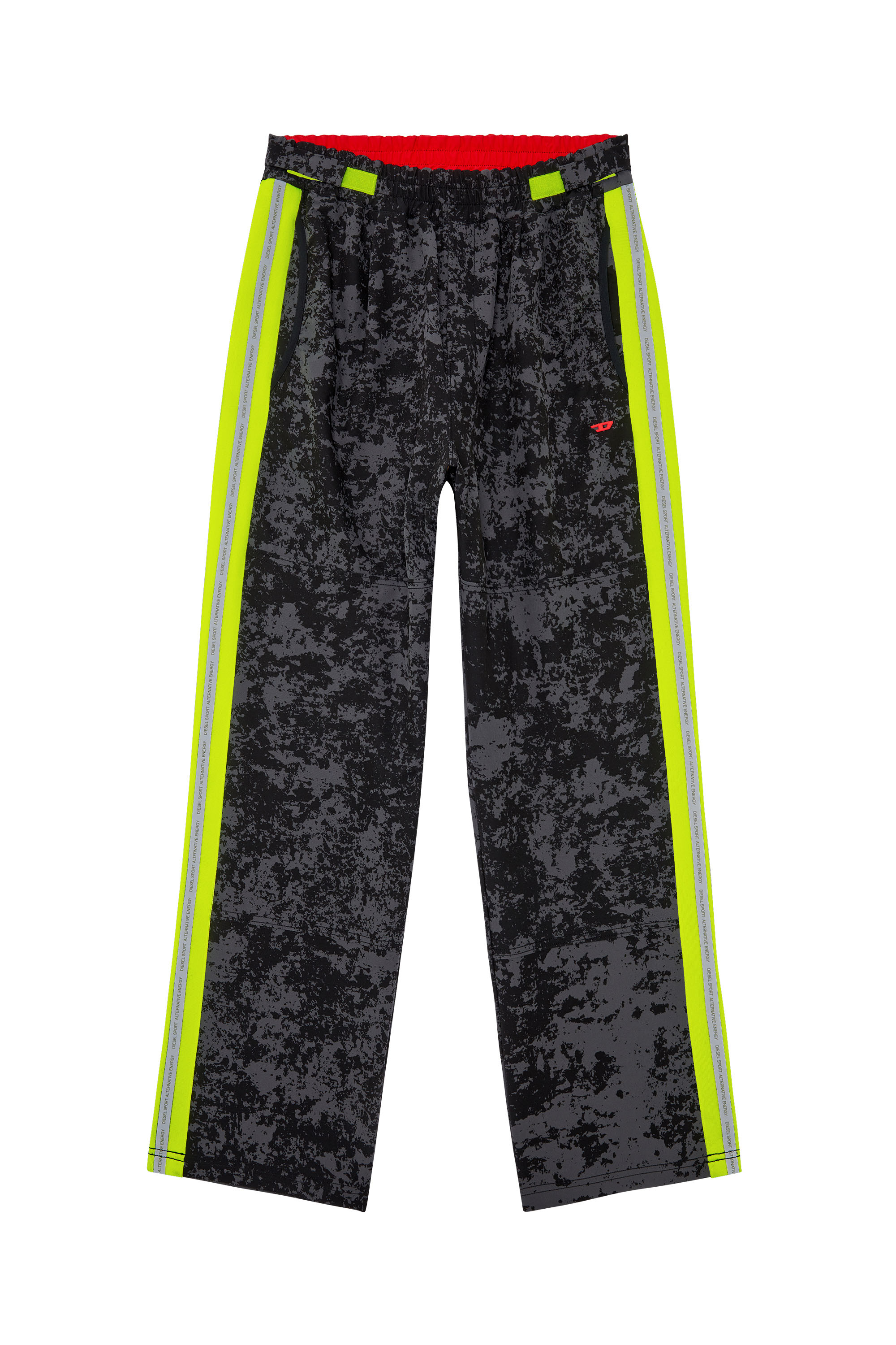 Diesel - AMWB-WINSTON-WT30, Man Woven track pants with cloudy print in Multicolor - Image 3