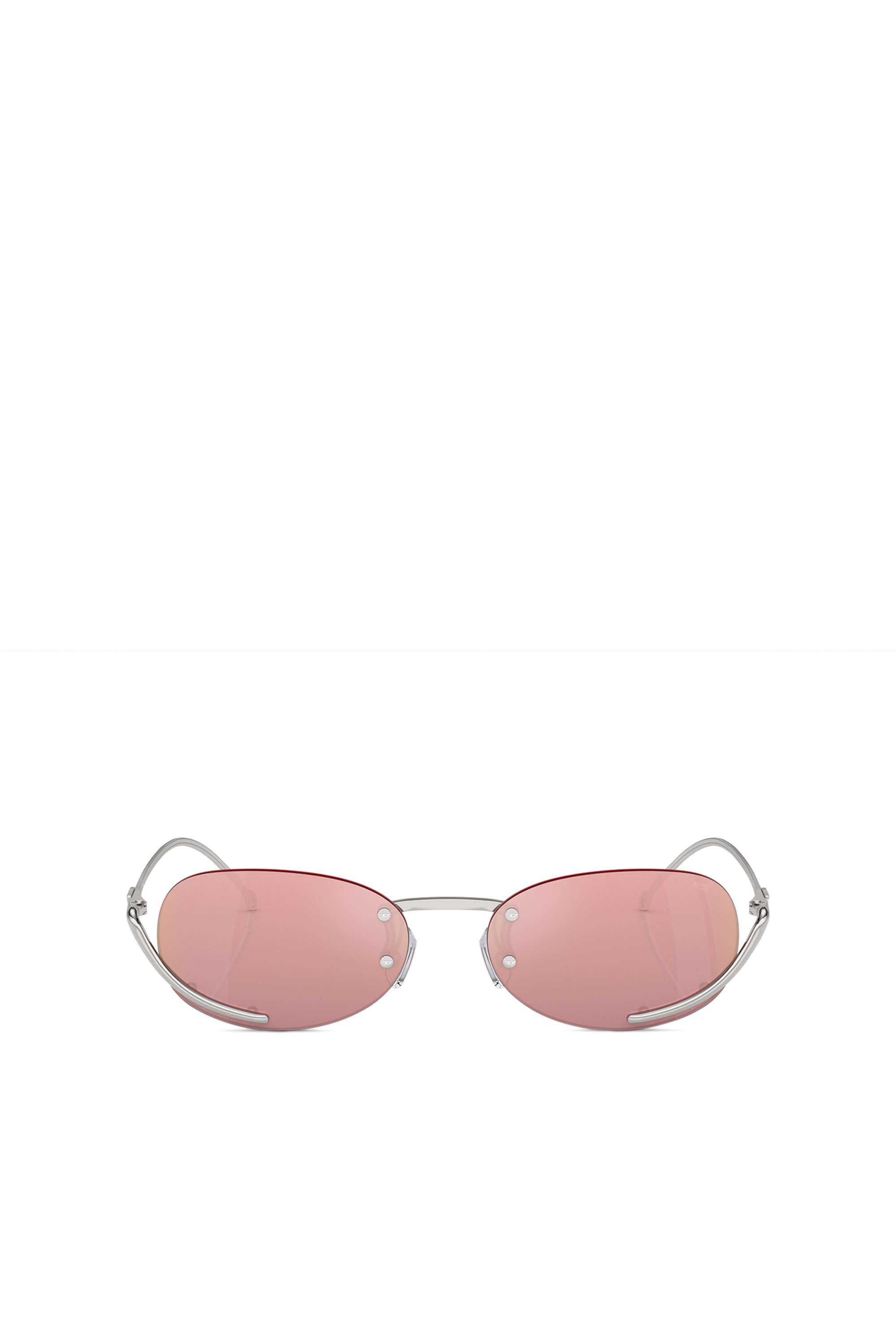 Diesel - 0DL1004, Unisex Oval sunglasses in Pink - Image 1