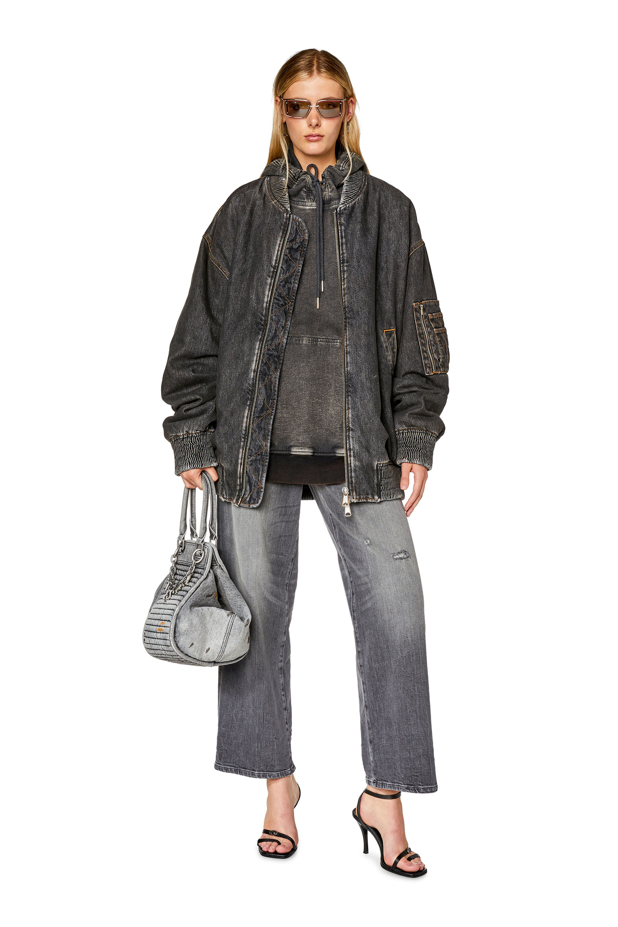 Diesel - Bootcut and Flare Jeans 2000 Widee 09G21, Black/Dark grey - Image 4