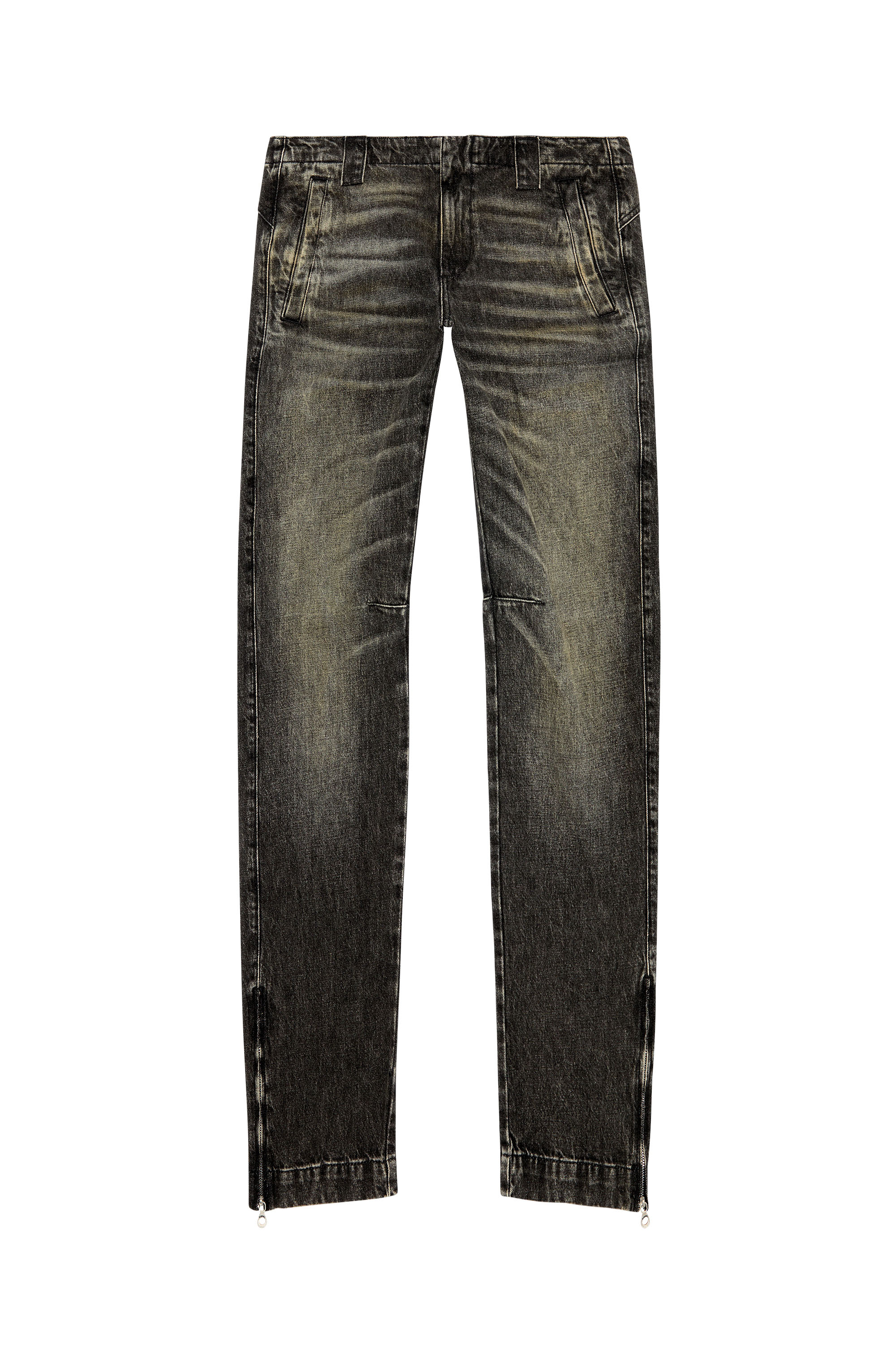 Diesel - Man Straight Jeans D-Gene 0GHAA, Black/Dark grey - Image 5