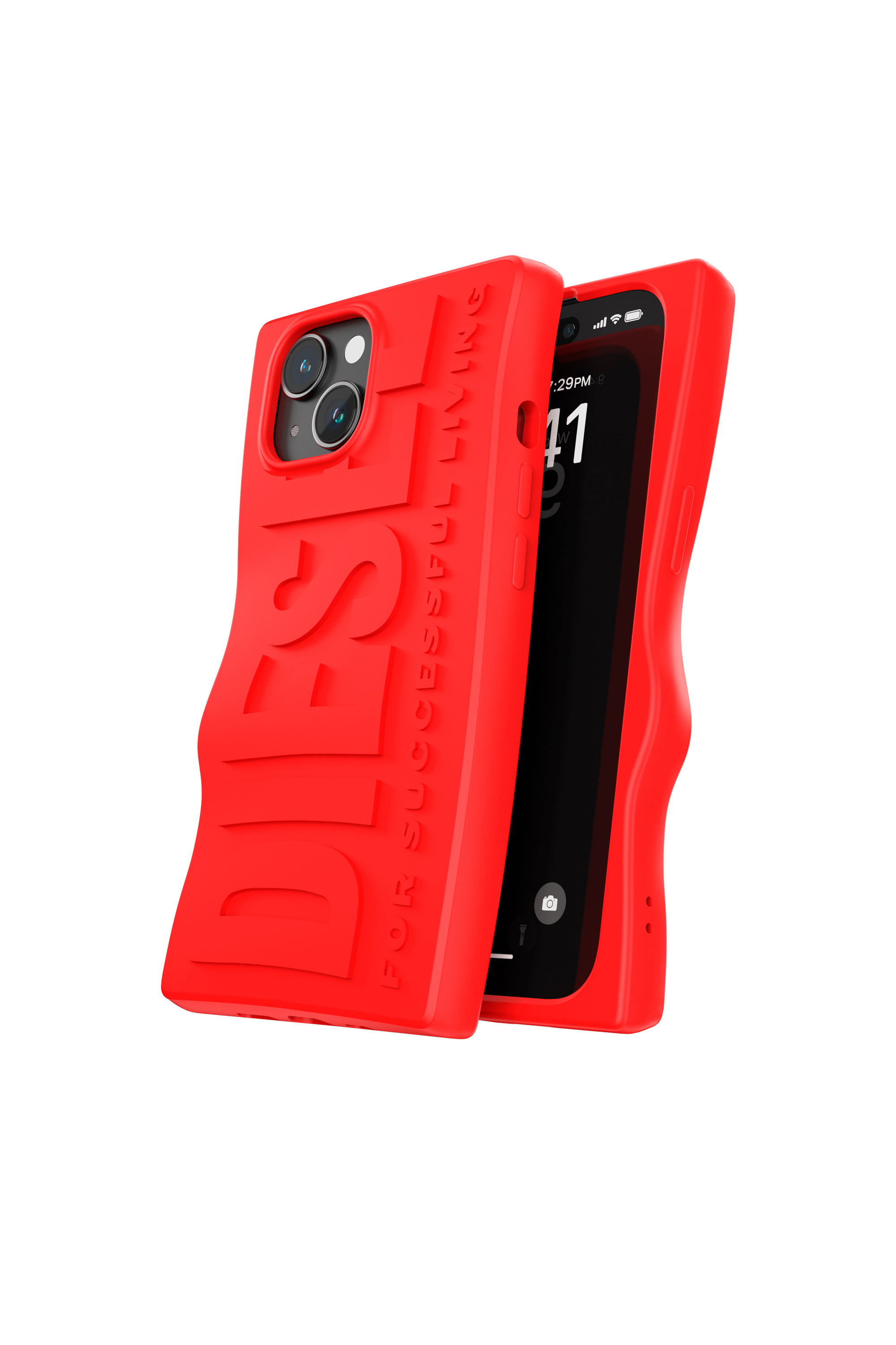 Diesel - 54116 MOULDED CASE, Unisex D By case iP15 in Red - Image 3