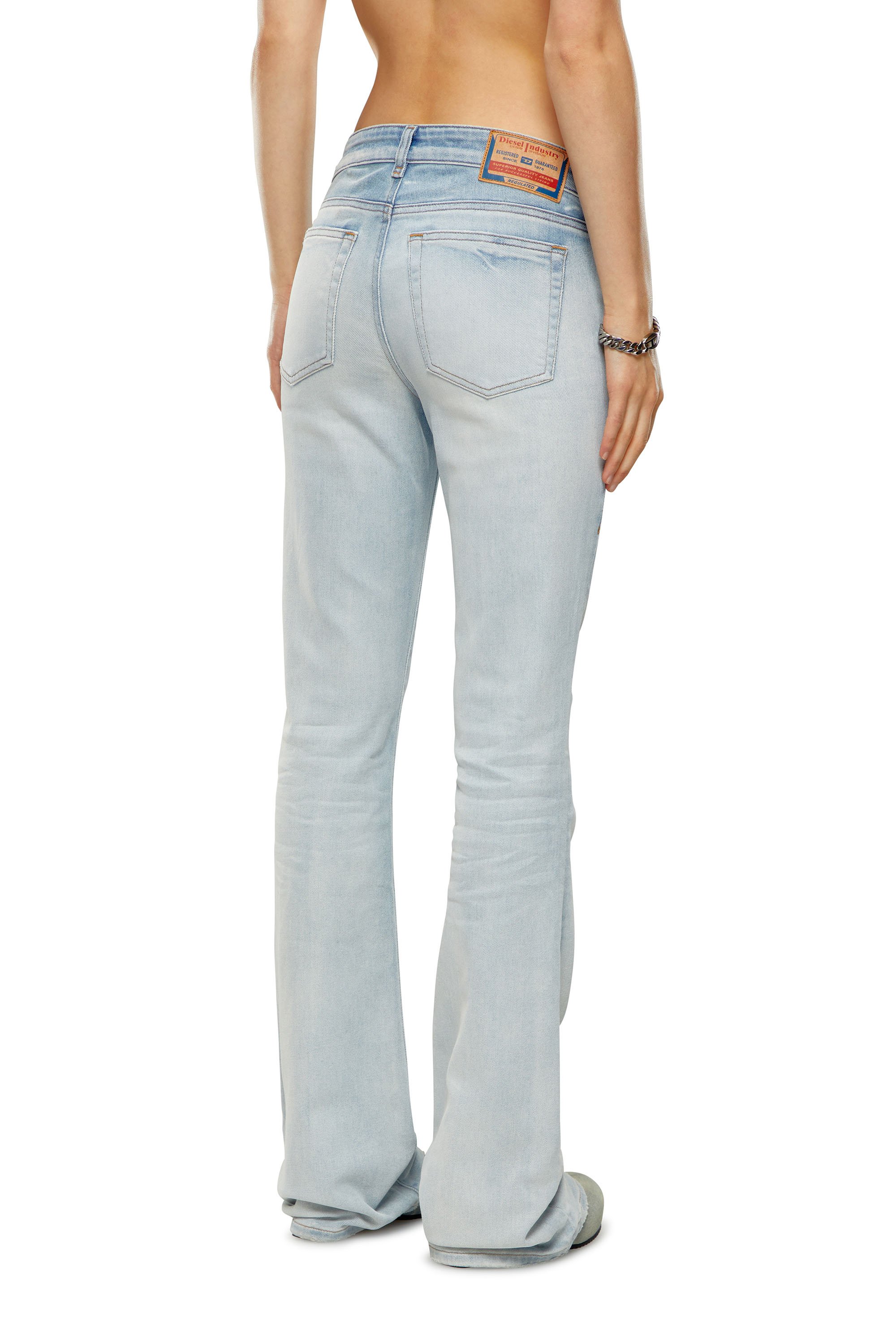 Diesel - Woman Bootcut and Flare Jeans 1969 D-Ebbey 09H73, Light Blue - Image 3